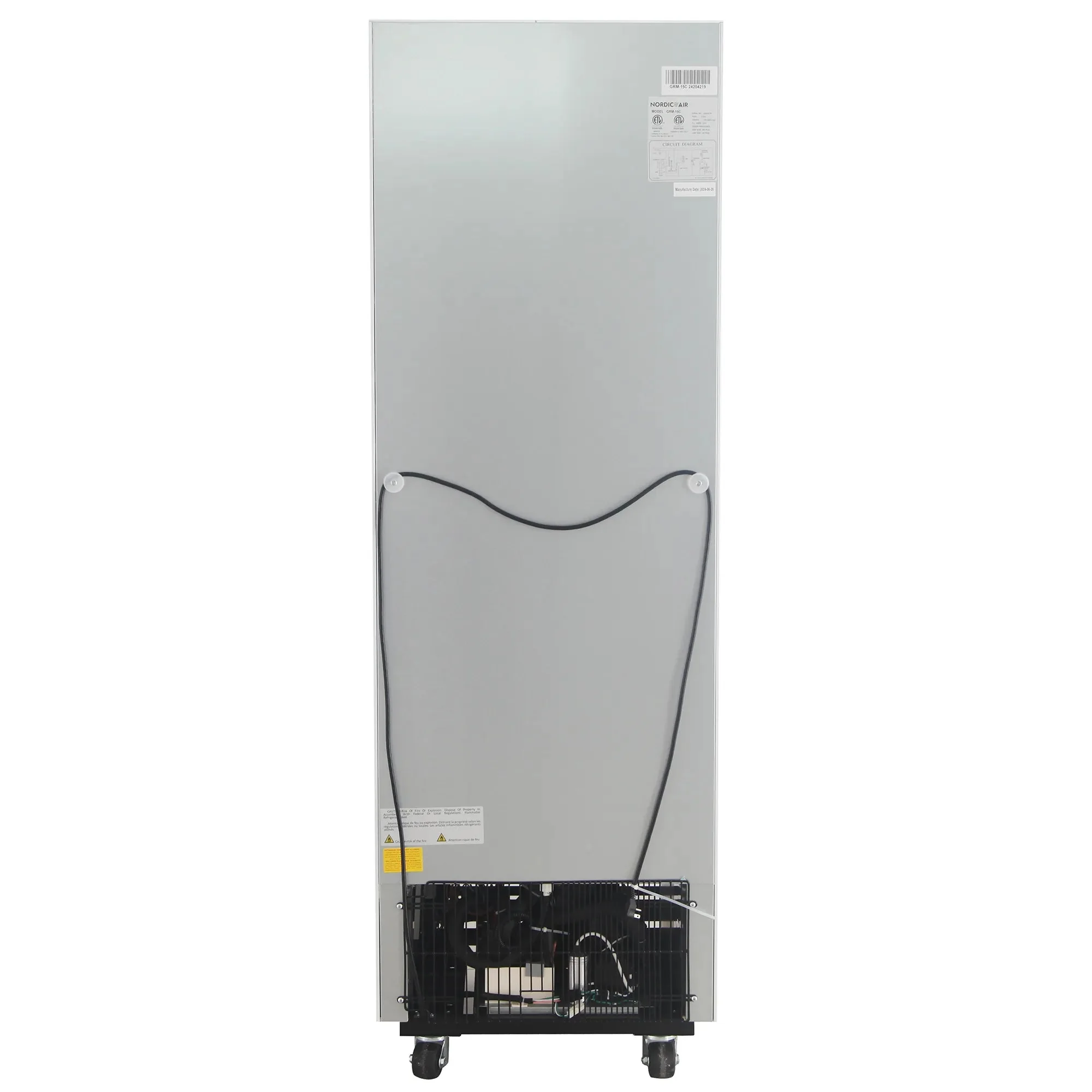 Nordic Air GFM-15C Single Swing Glass Door 25" Wide Display Freezer - Image 4