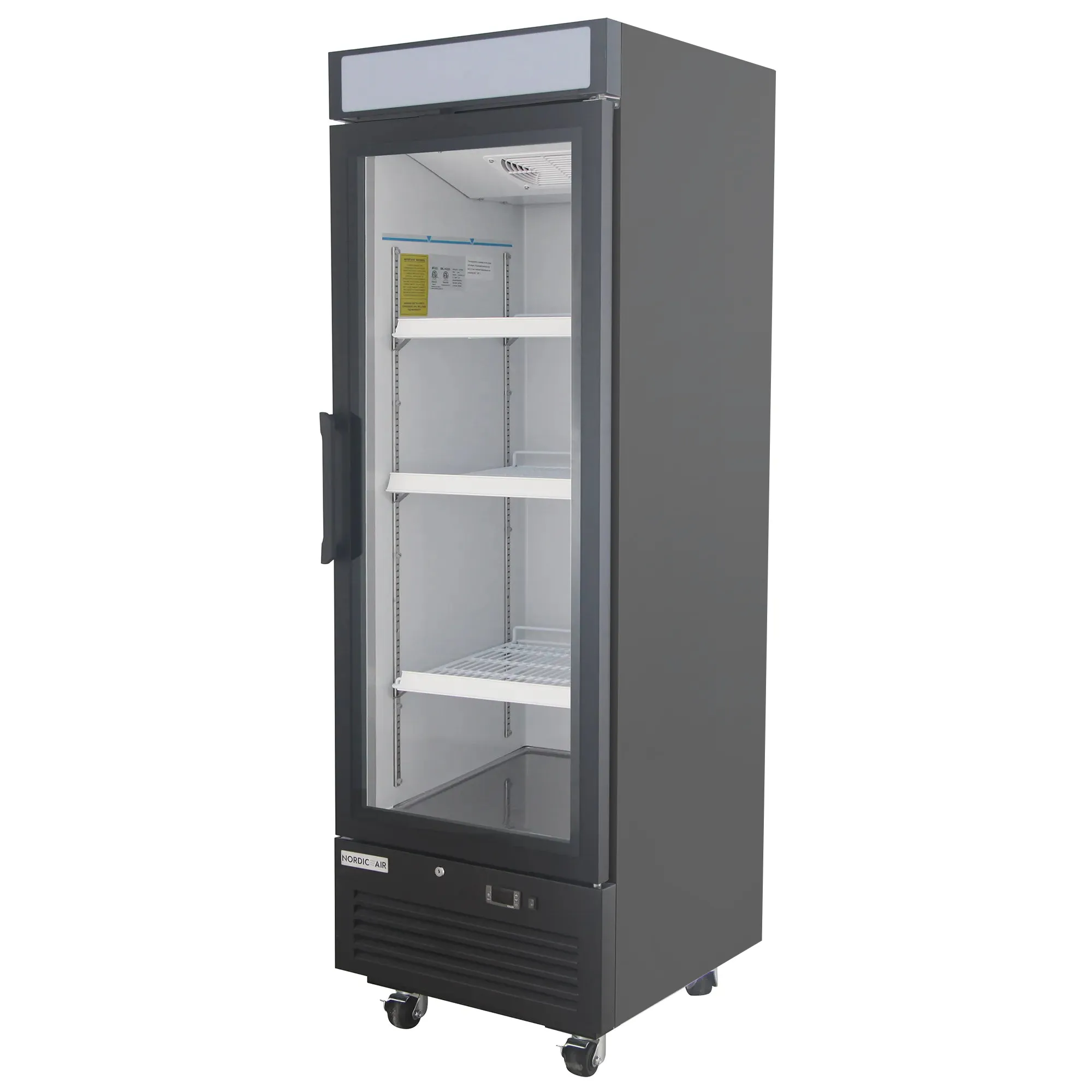 Nordic Air GRM-15C Single Door 25" Wide Glass Display Refrigerator - Image 2