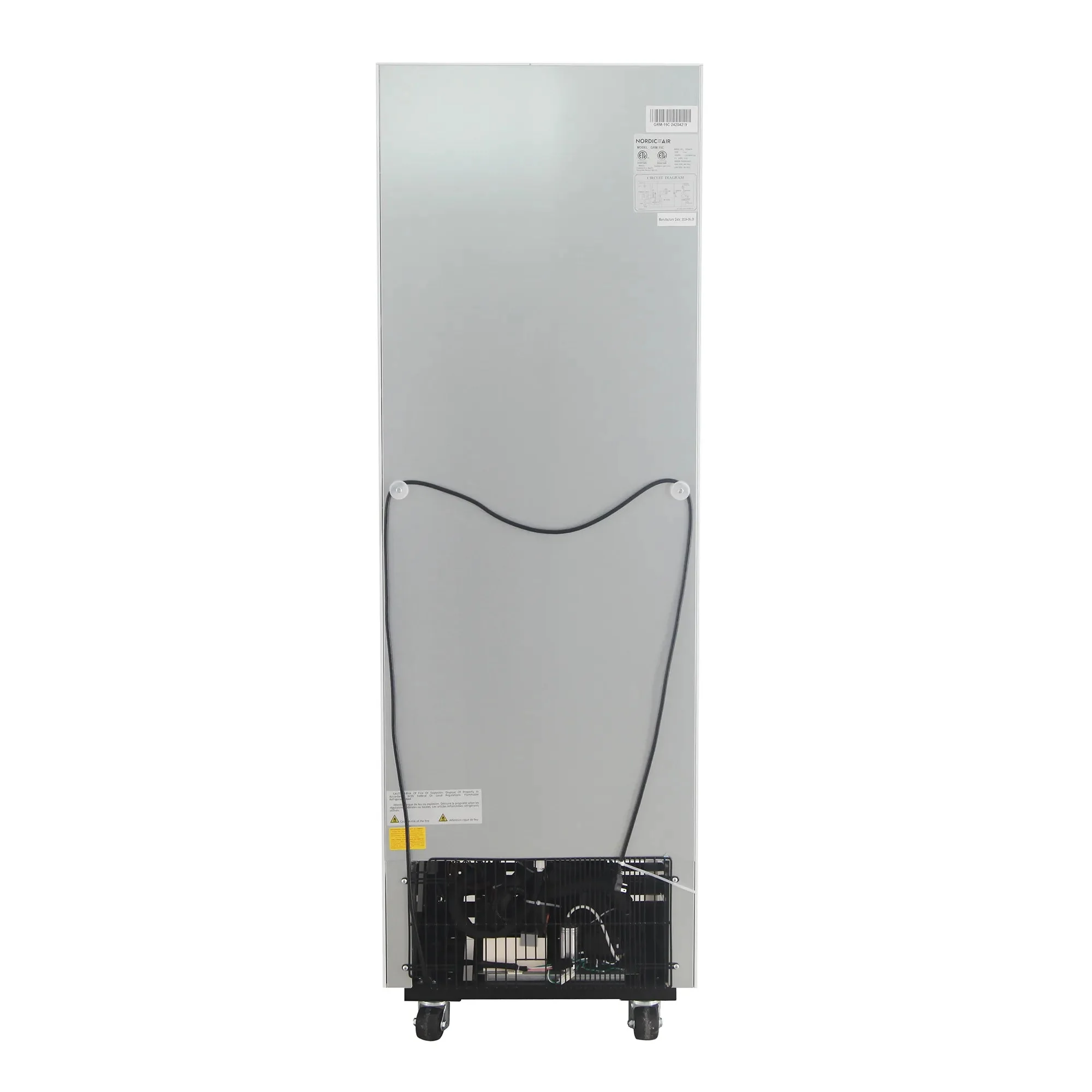 Nordic Air GRM-15C Single Door 25" Wide Glass Display Refrigerator - Image 4