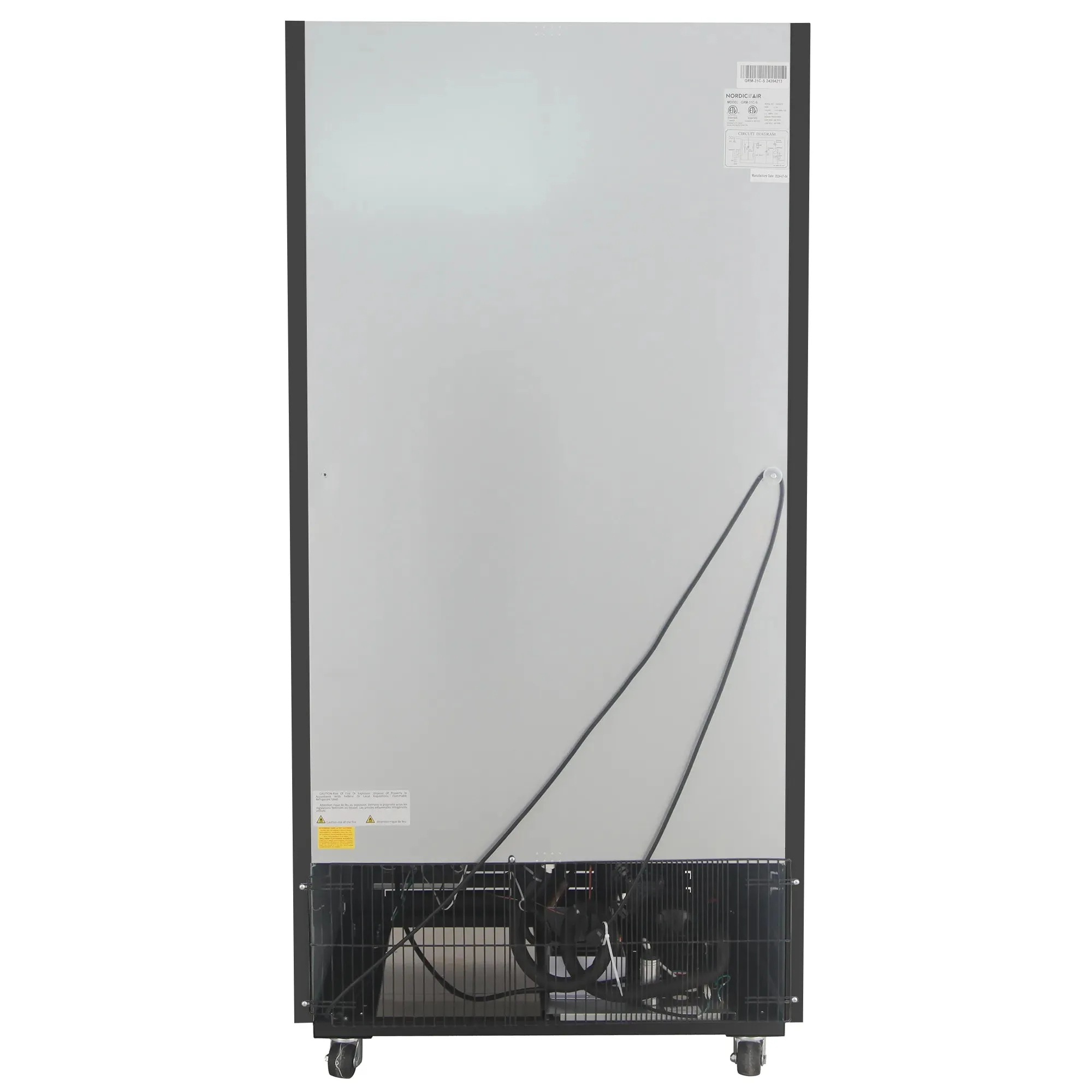 Nordic Air GRM-31C-S Double Sliding Glass Door 40" Wide Display Refrigerator - Image 4