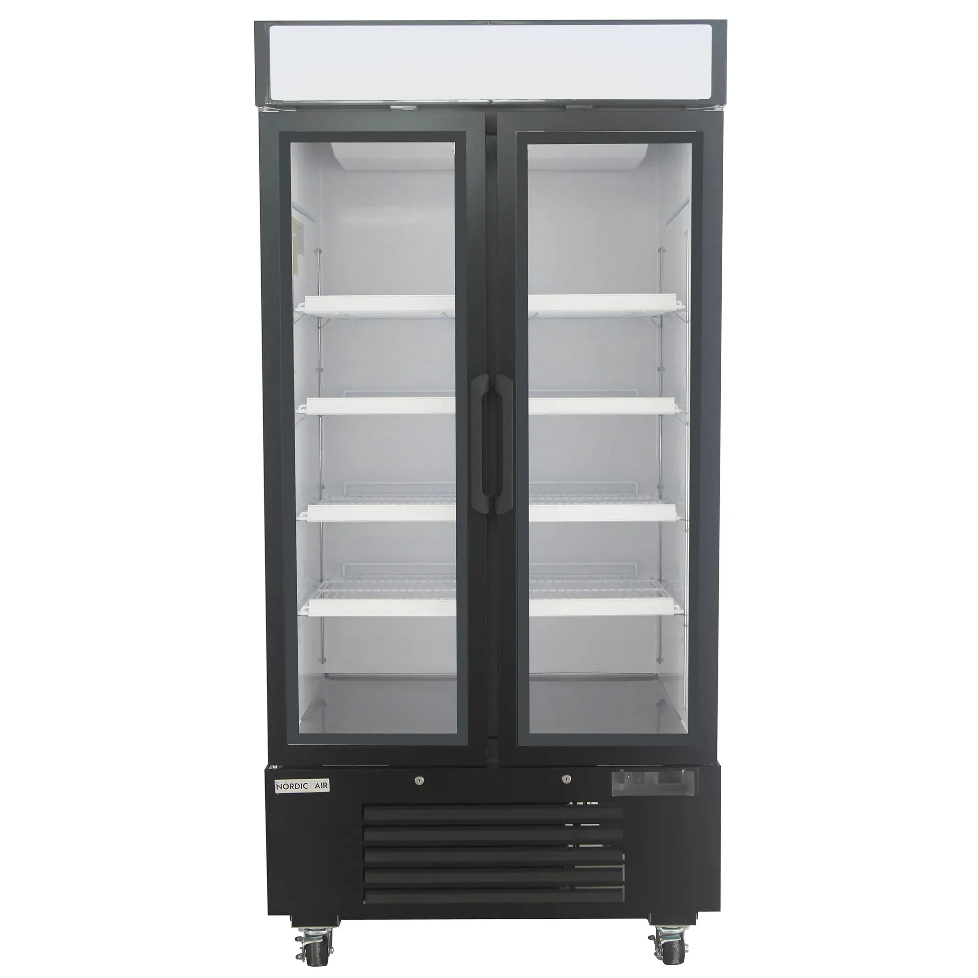 Nordic Air GRM-34C Double Door 40" Wide Glass Display Refrigerator