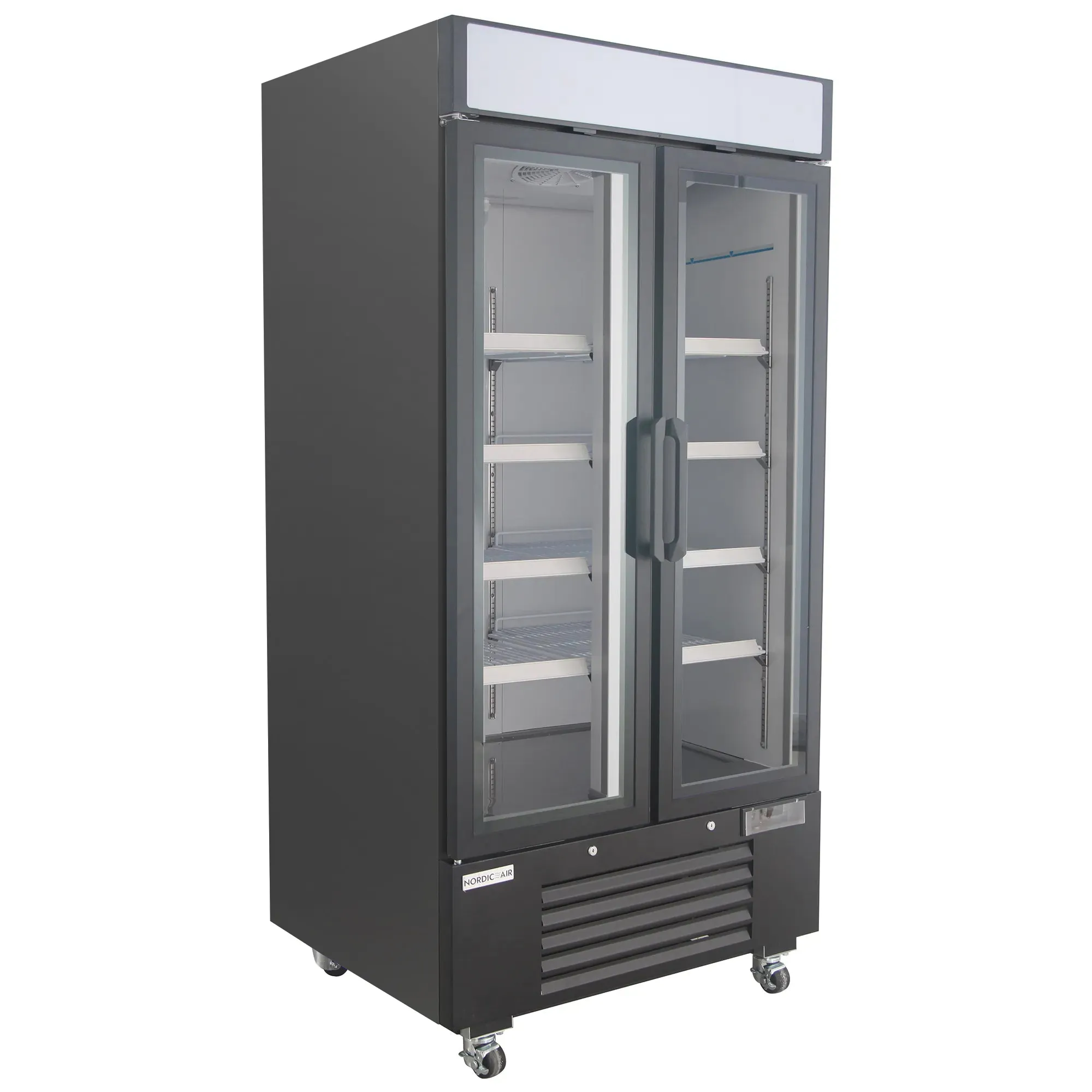 Nordic Air GRM-34C Double Door 40" Wide Glass Display Refrigerator - Image 2