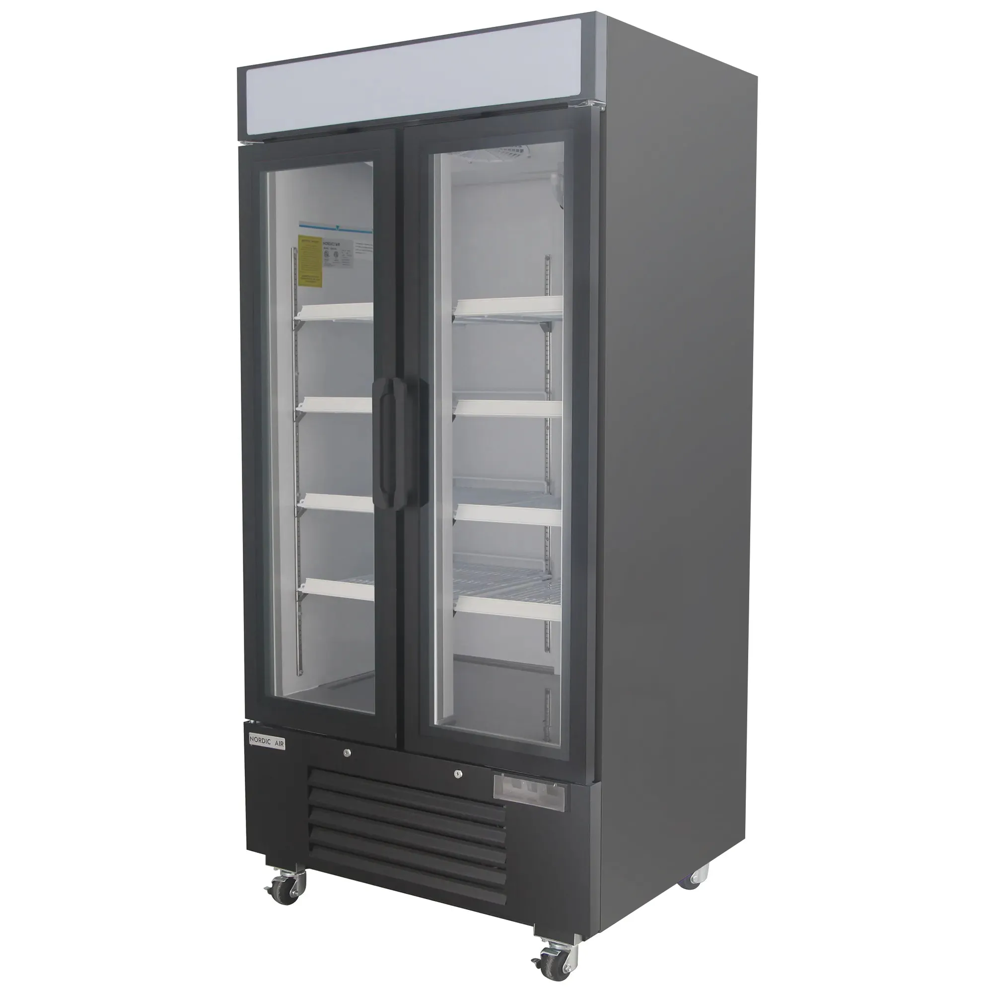 Nordic Air GRM-34C Double Door 40" Wide Glass Display Refrigerator - Image 3