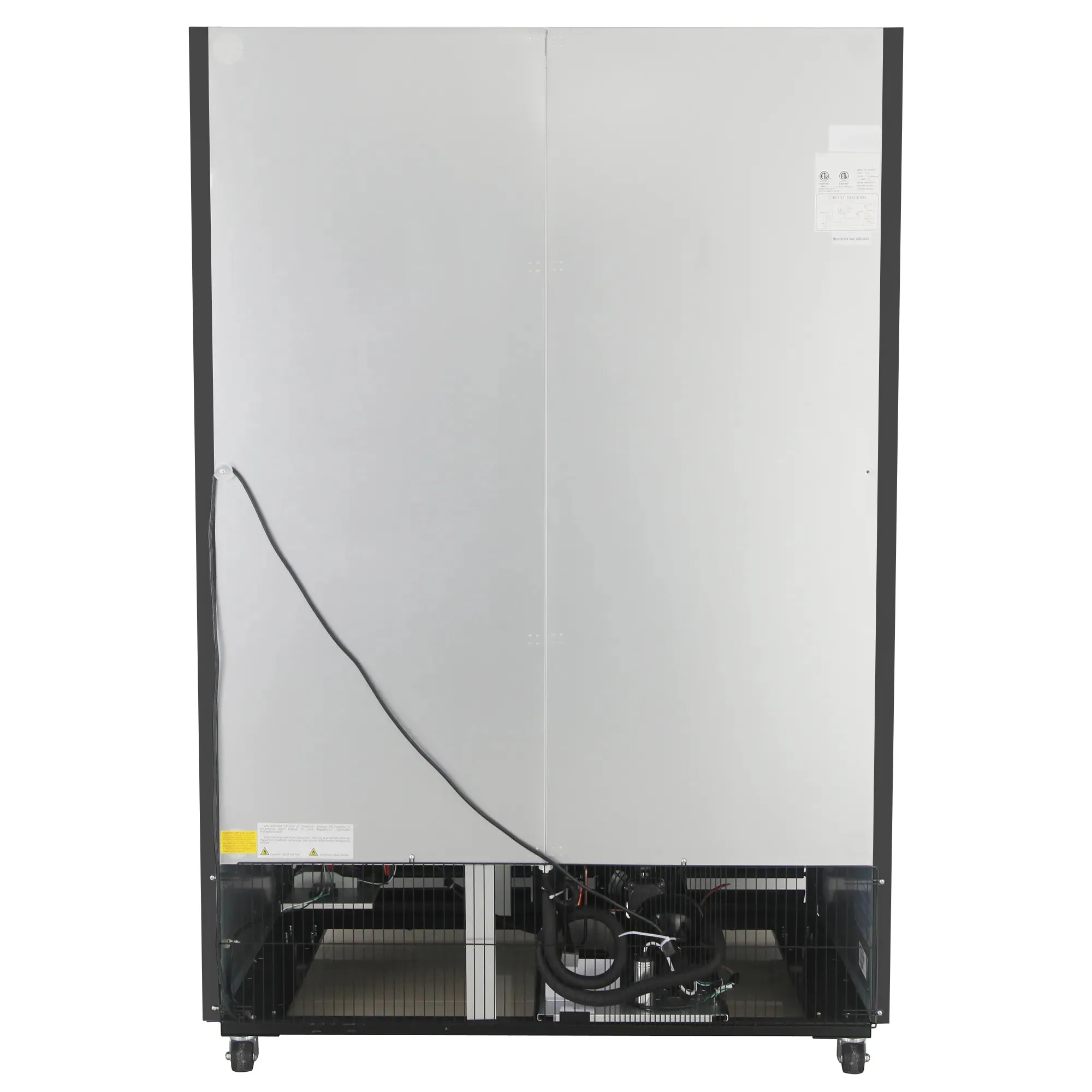 Nordic Air GRM-46C-S Double Sliding Glass Door 54" Wide Display Refrigerator - Image 4