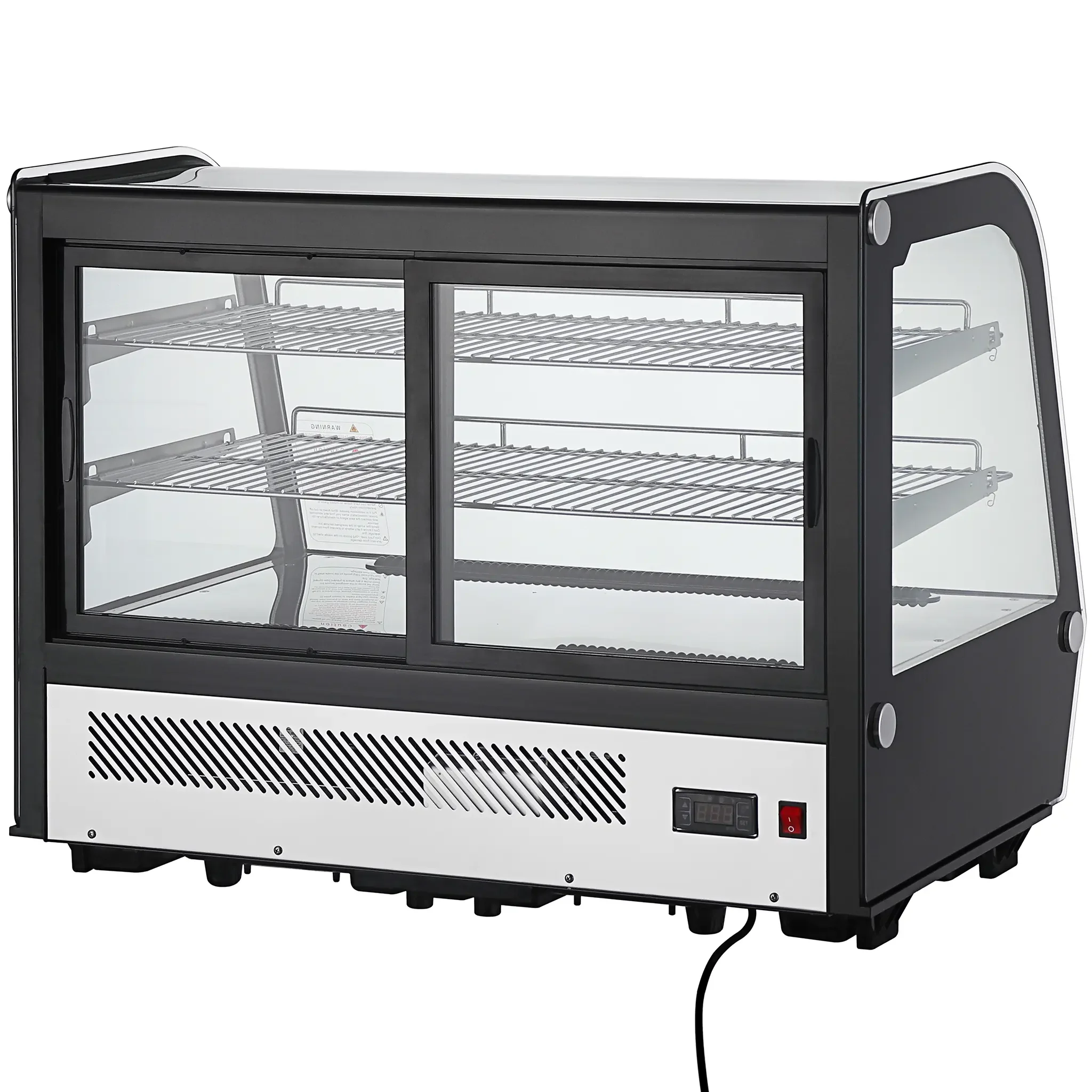 Nordic Air NCCP-35 Counter Top 35" Curved Glass Refrigerated Pastry Display Case - Image 4