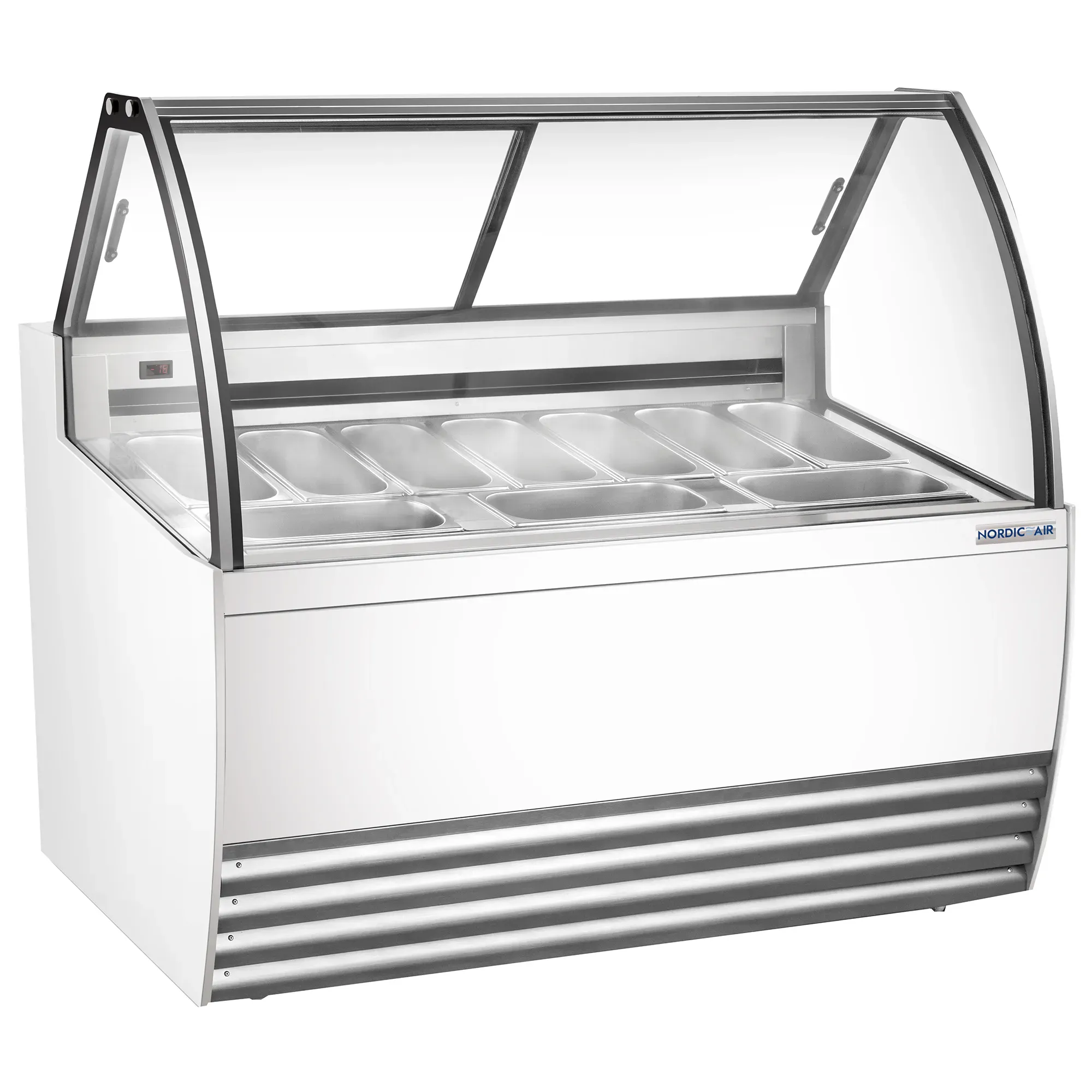Nordic Air NGEL-10-COMP 55" Gelato Dipping Freezer - 10 Pan Capacity