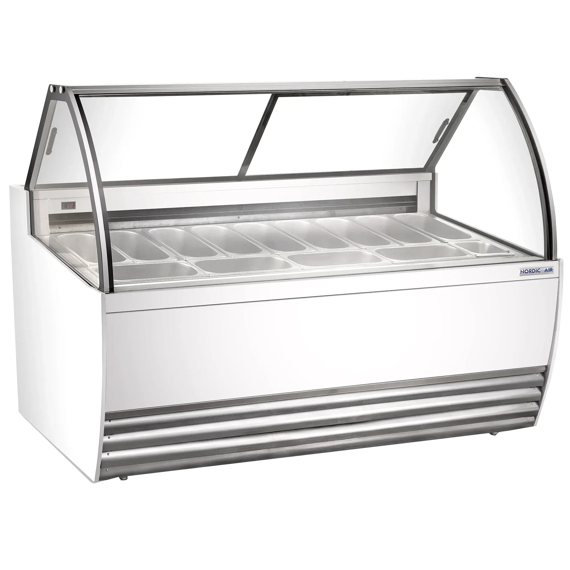 Nordic Air NGEL-13-COMP 69" Gelato Dipping Freezer - 13 Pan Capacity