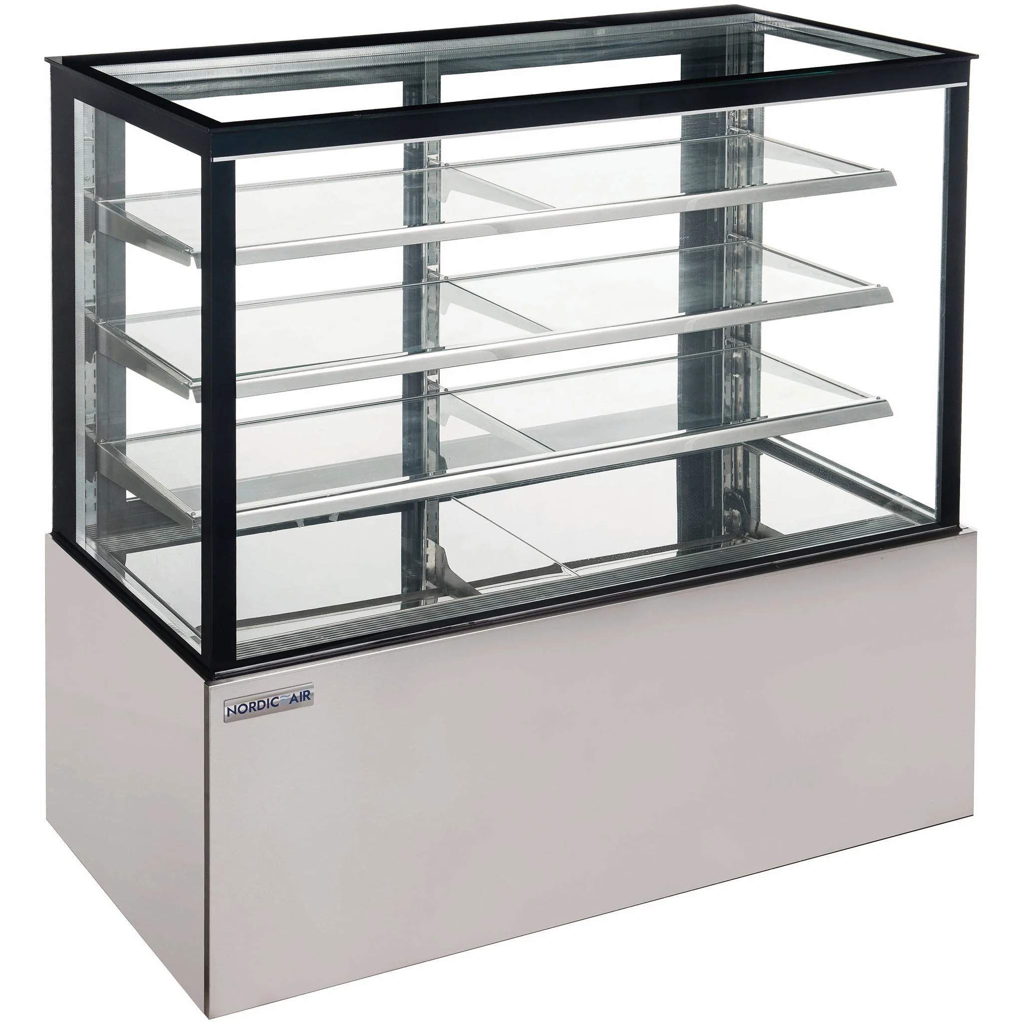 Nordic Air PD-71-3 Square Glass 3 Tier 71" Refrigerated Pastry Display Case