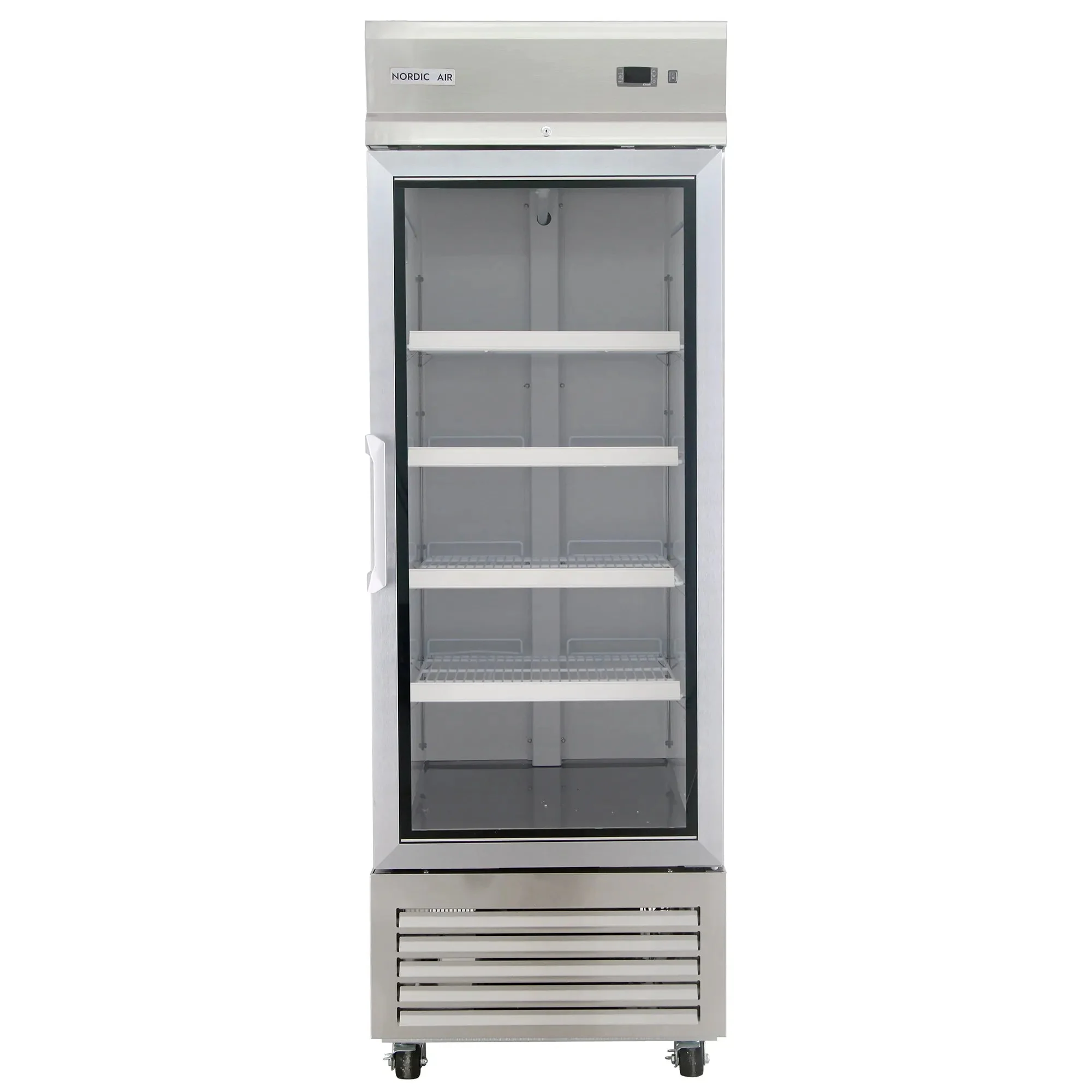 Nordic Air SGF-22C Single Glass Door 27" Wide Stainless Steel Freezer