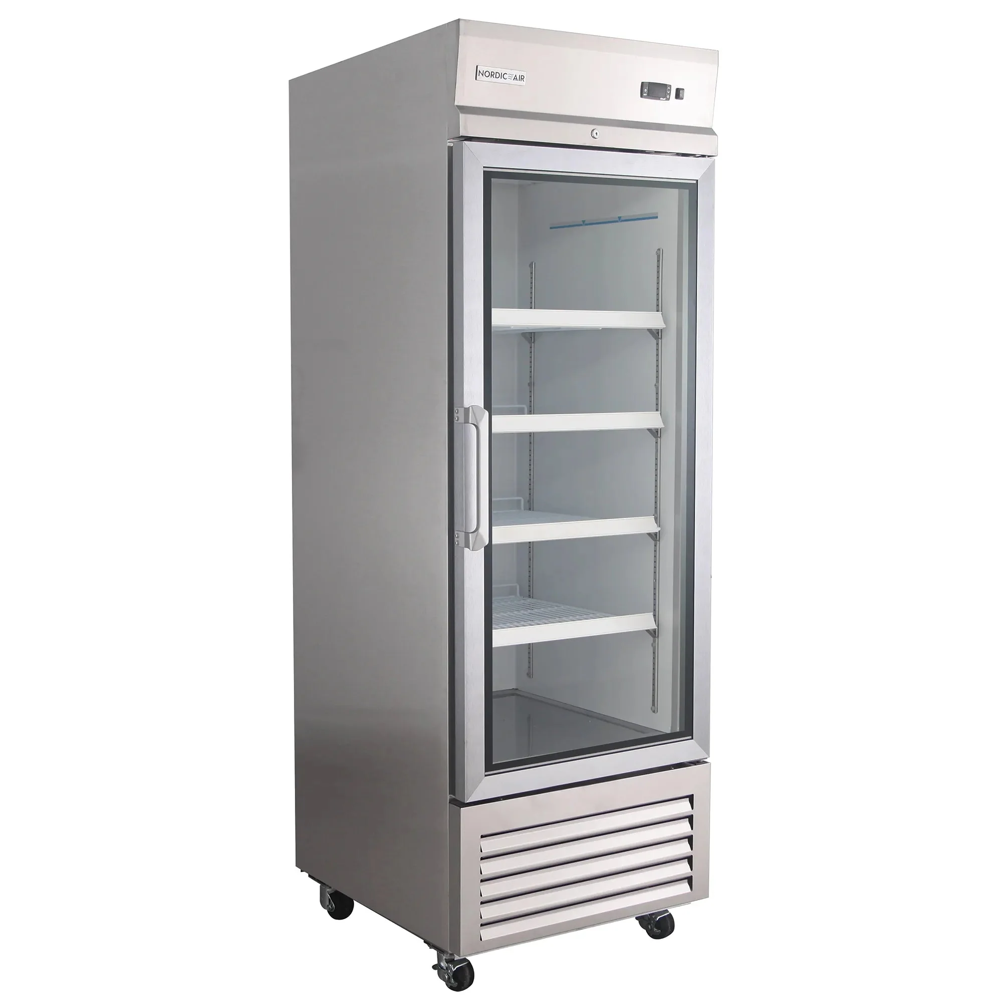 Nordic Air SGF-22C Single Glass Door 27" Wide Stainless Steel Freezer - Image 2