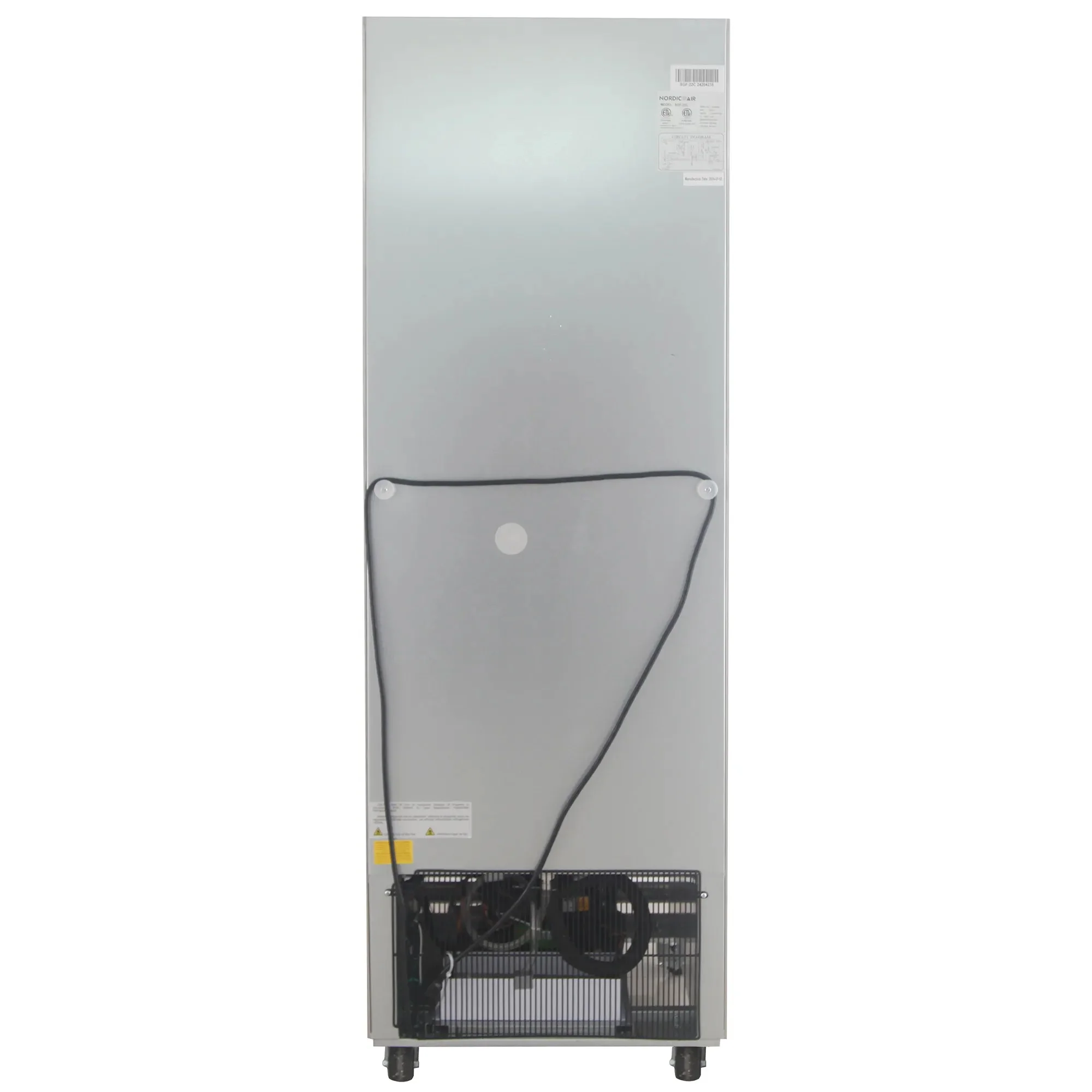 Nordic Air SGF-22C Single Glass Door 27" Wide Stainless Steel Freezer - Image 4