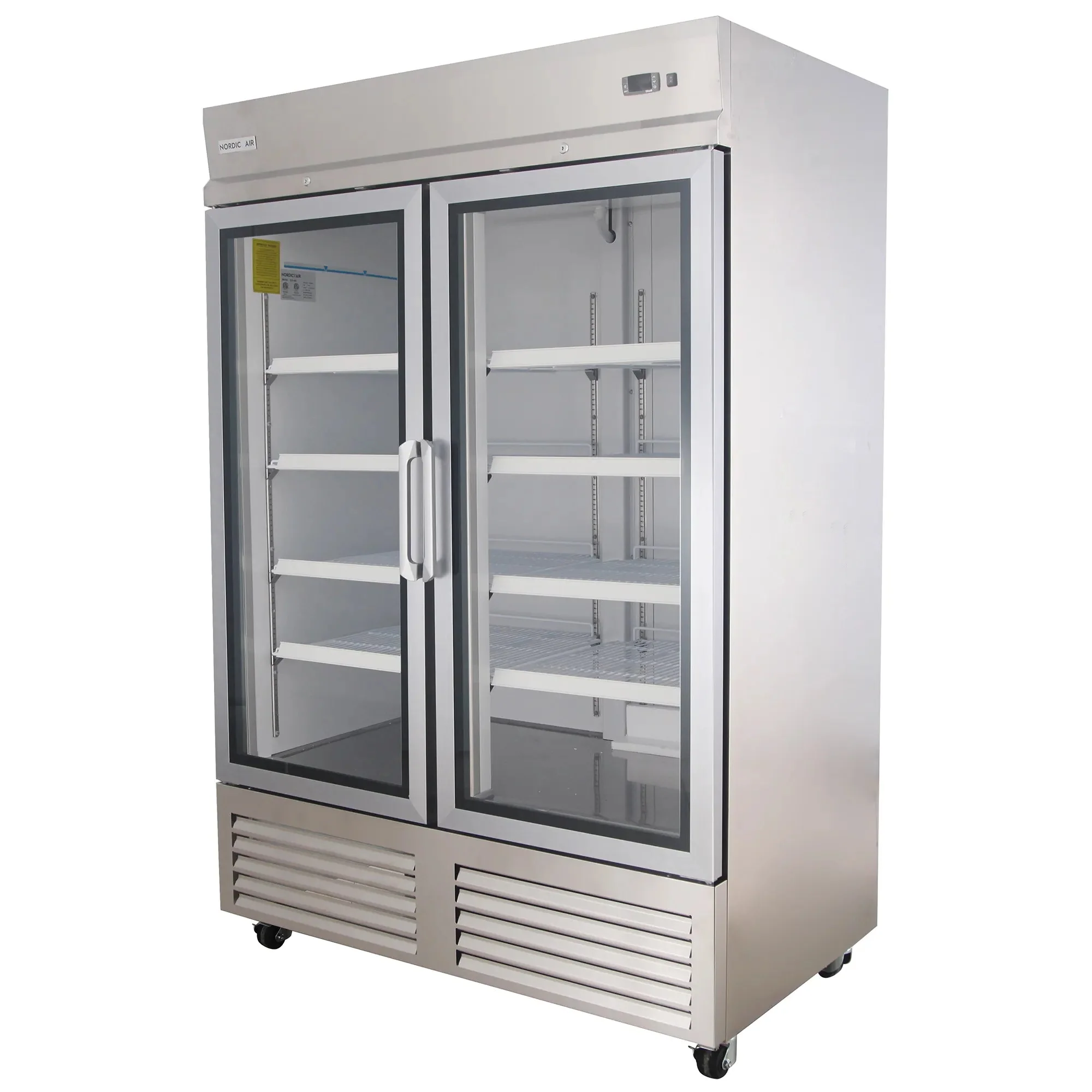 Nordic Air SGR-48C Double Glass Door 54" Wide Stainless Steel Refrigerator - Image 3