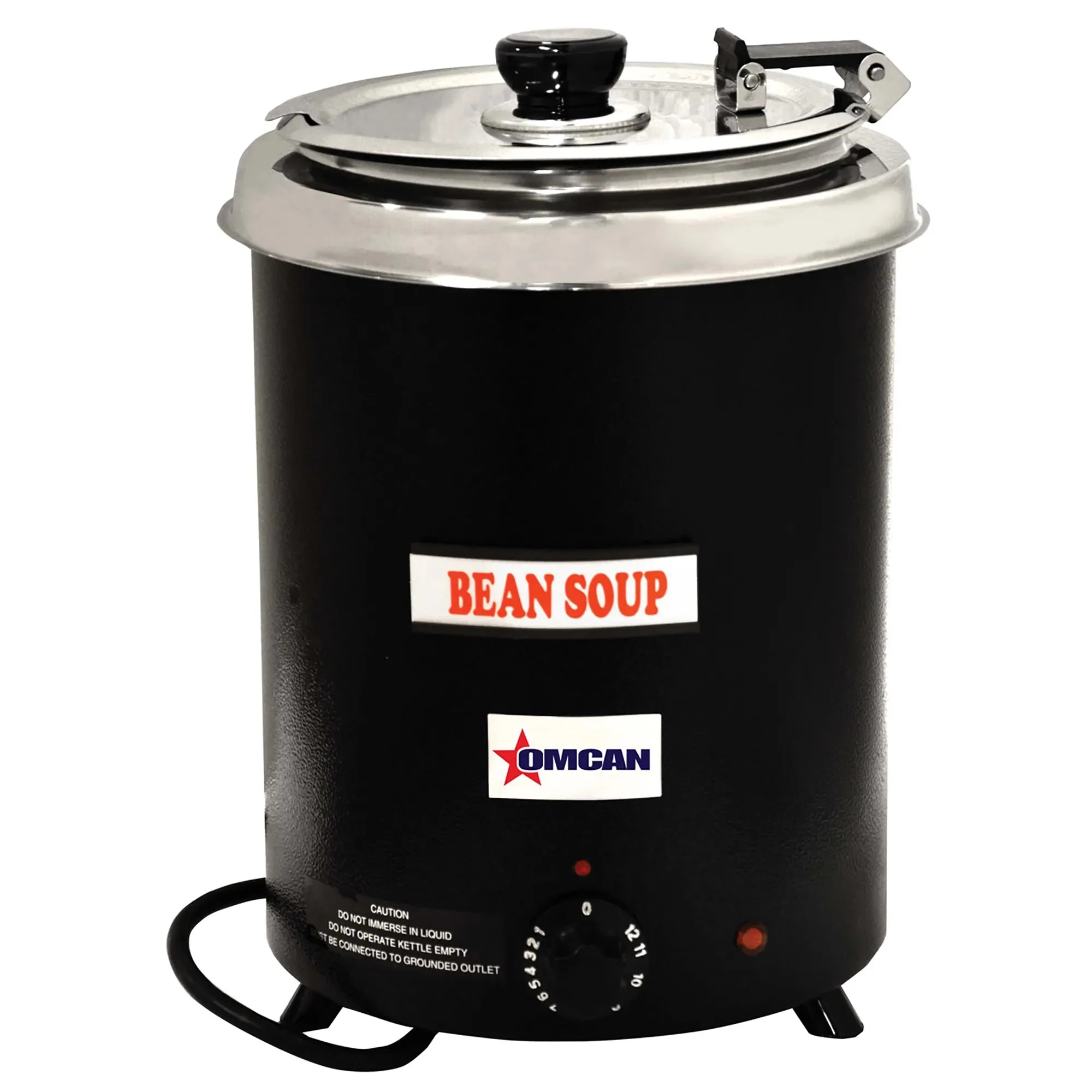 Omcan 41080 Black Steel 6Qt Electric Soup Kettle