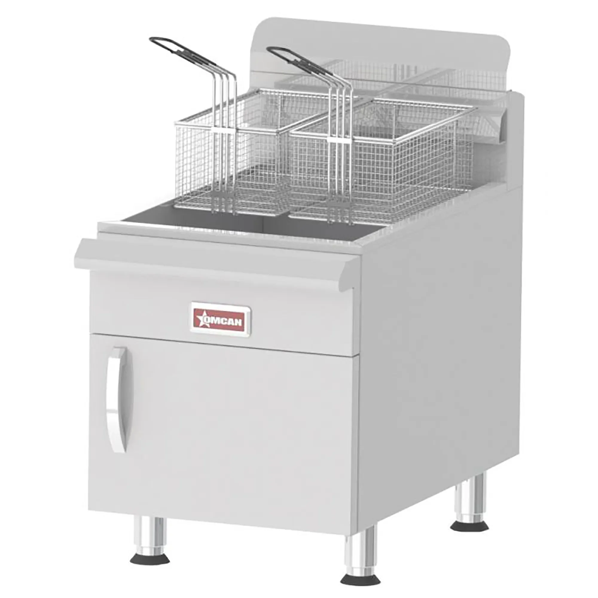 Omcan Natural Gas/Propane 30LB Counter Top Fryer