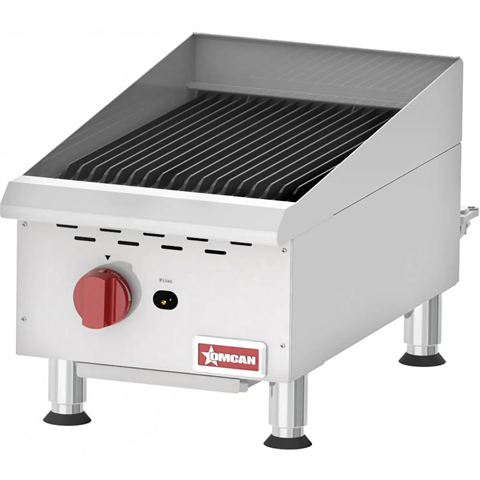 Omcan 43736 Natural Gas/Propane 15" Elite Charbroiler