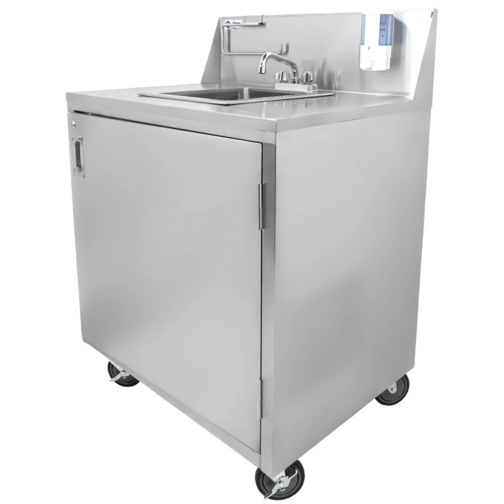 Omcan 46788 Portable Hand Sink with Water Heater Tank & Pump - Image 2