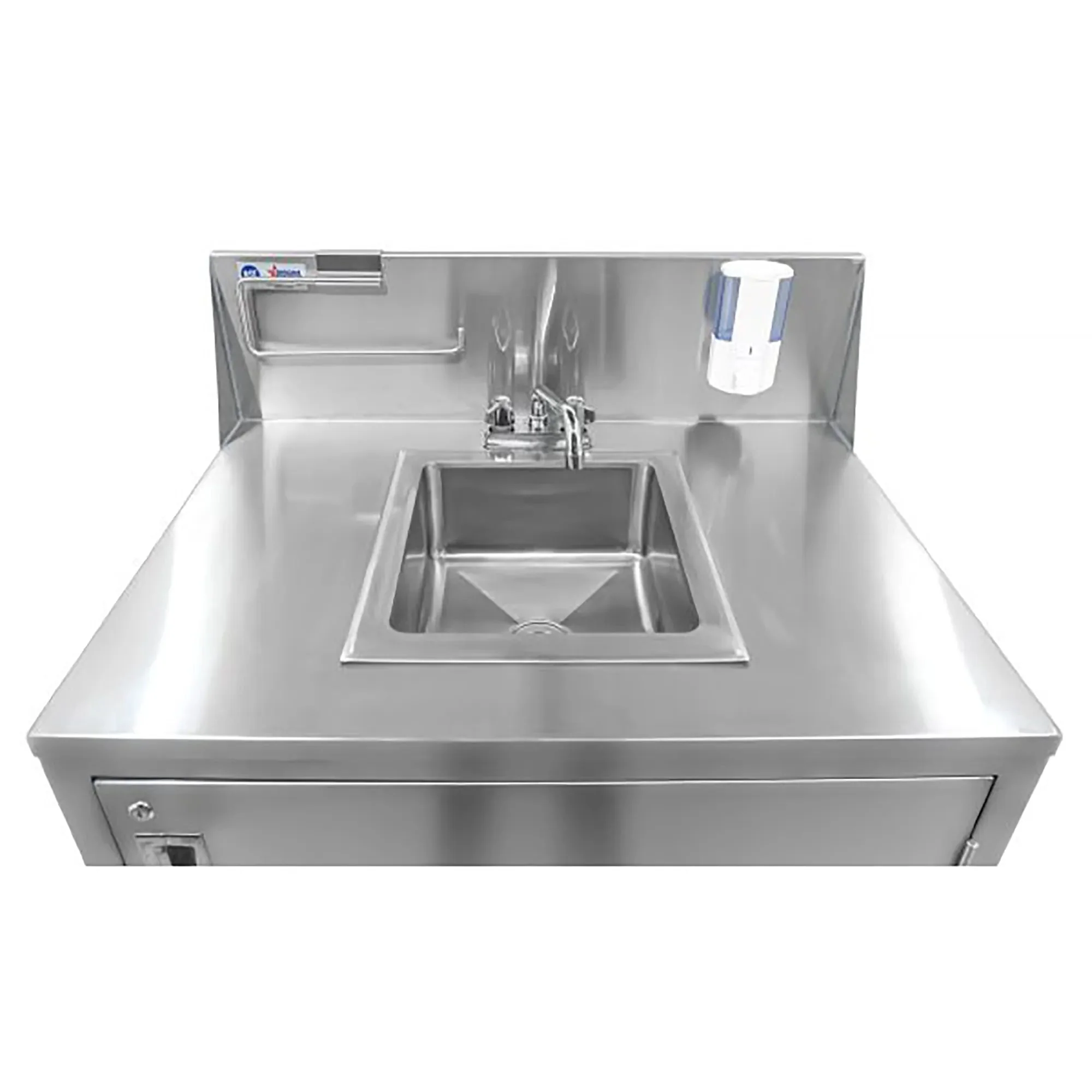 Omcan 46788 Portable Hand Sink with Water Heater Tank & Pump - Image 3