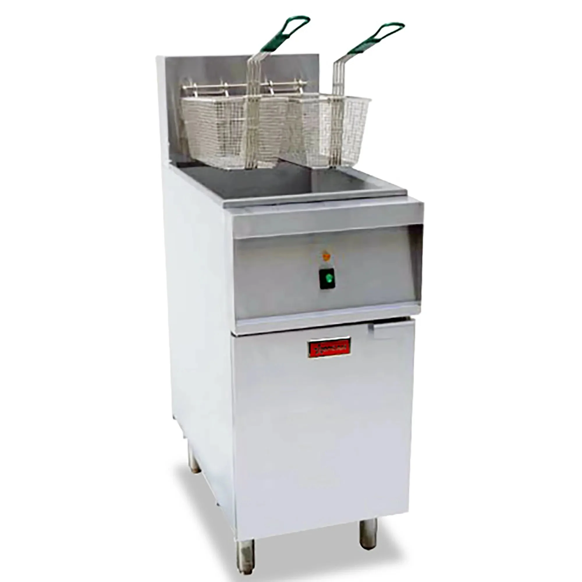 Omcan 47331 Electric Single Well Deep Fryer - 208V, 40LB Capacity