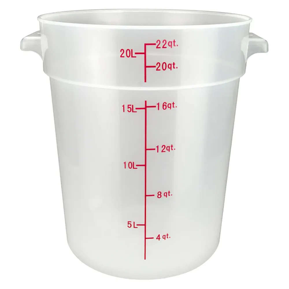 Omcan Translucent Polypropylene Round Storage Container - Various Sizes - Image 8