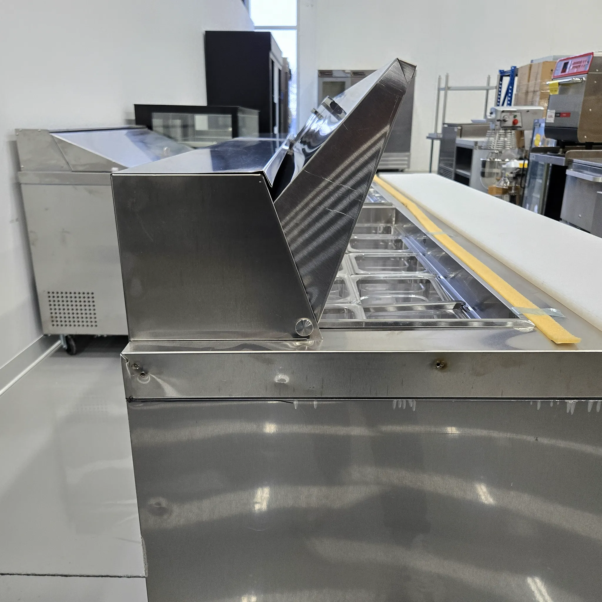 **OPEN BOX/SCRATCH & DENT**Atosa MSF8304GR Triple Door 72" Refrigerated Sandwich Prep Table - Image 3