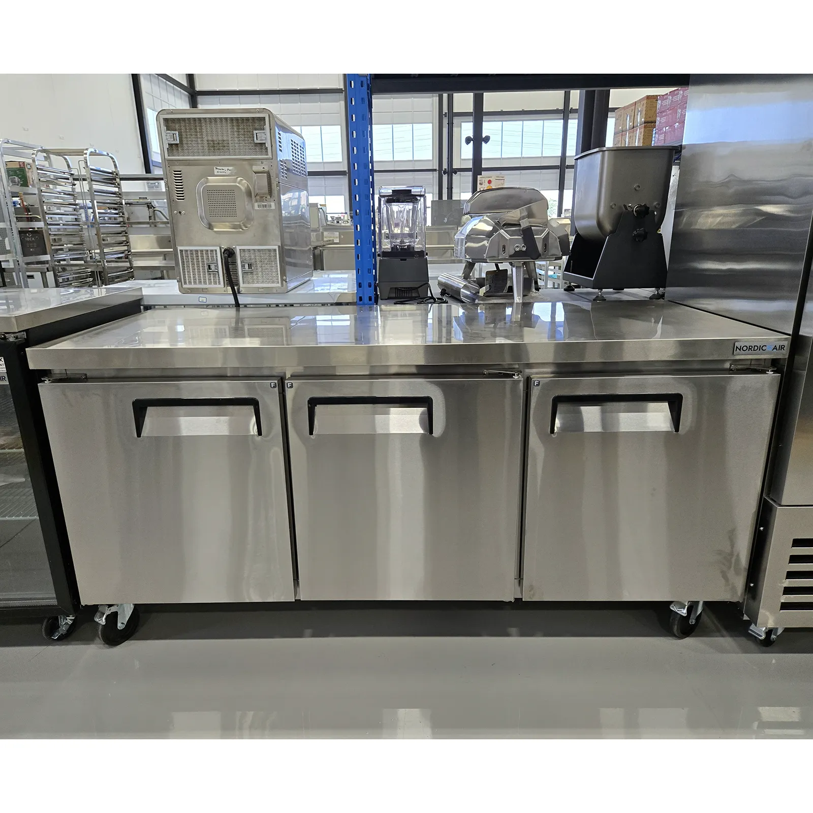**OPEN BOX** Nordic Air Triple Door 72" Freezer Work Table