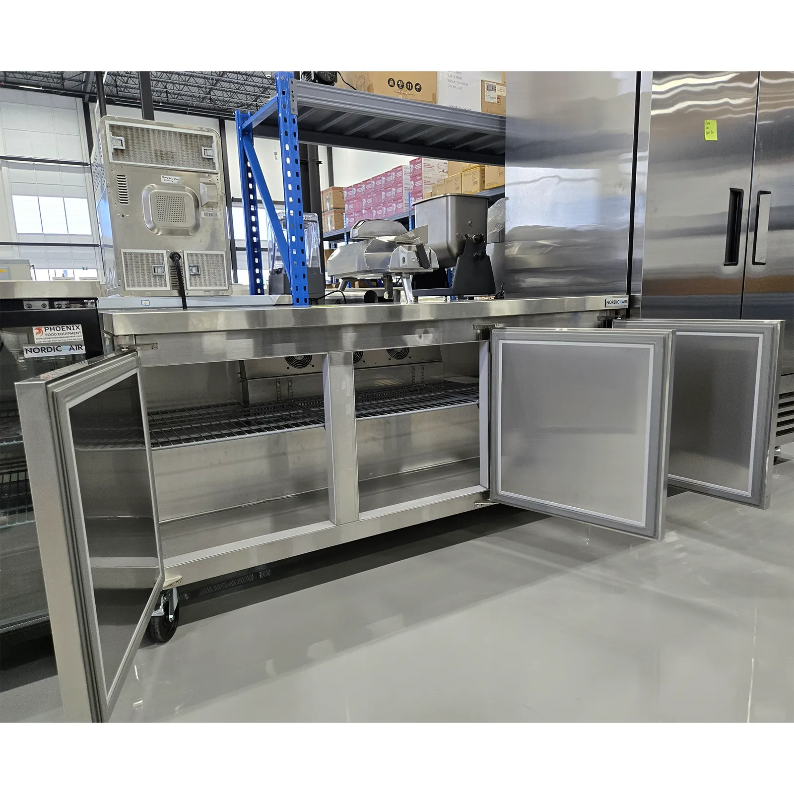 **OPEN BOX** Nordic Air Triple Door 72" Freezer Work Table - Image 2