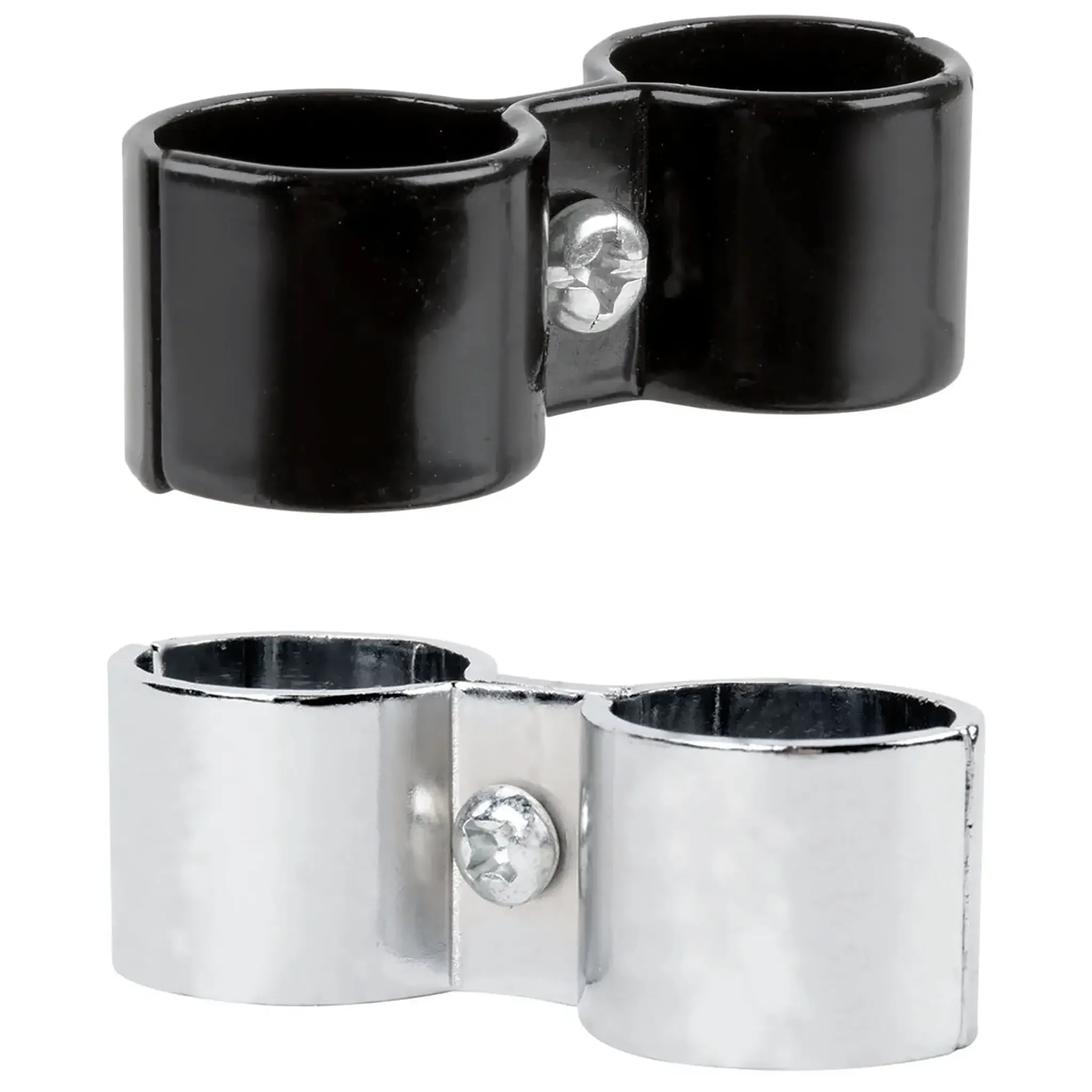 Phoenix Chrome/Black Epoxy Wire Shelf Post Clamp