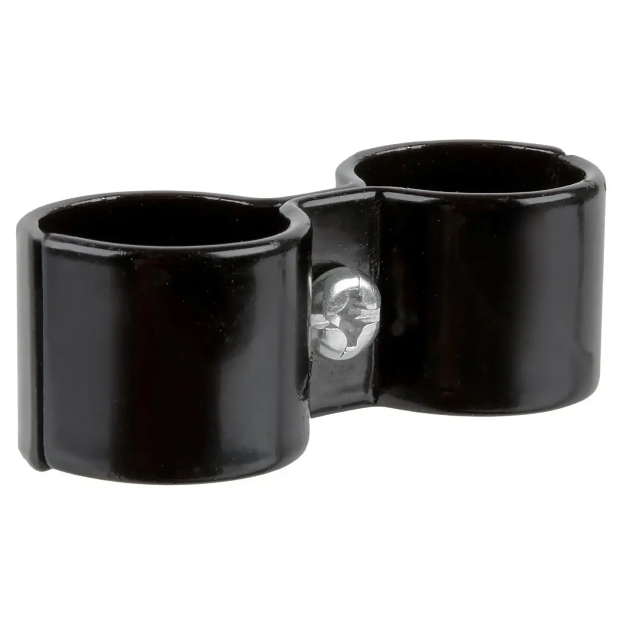 Phoenix Chrome/Black Epoxy Wire Shelf Post Clamp - Image 2