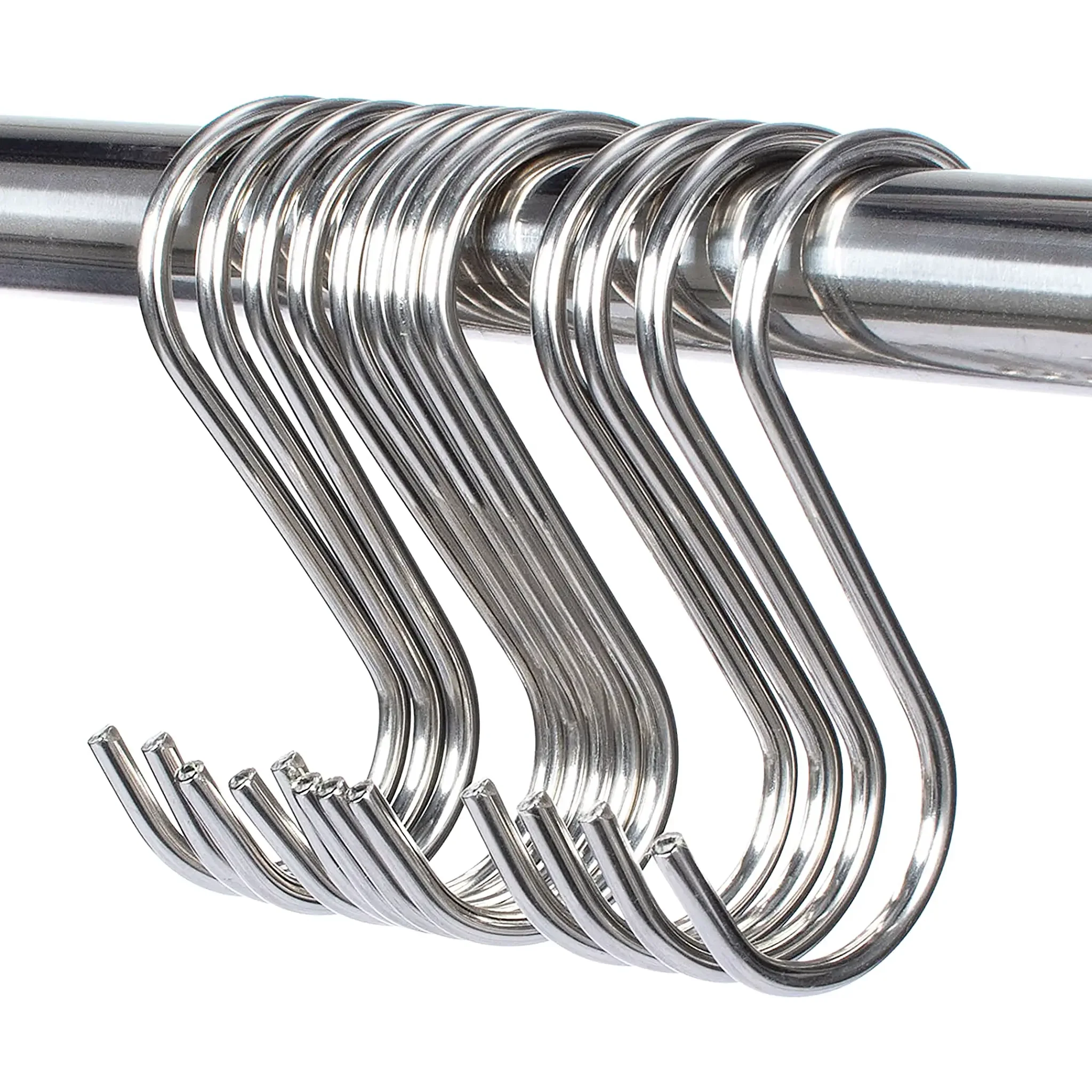Phoenix Chrome/Black Epoxy Wire Shelf S Hooks - Sold Individually - Image 2