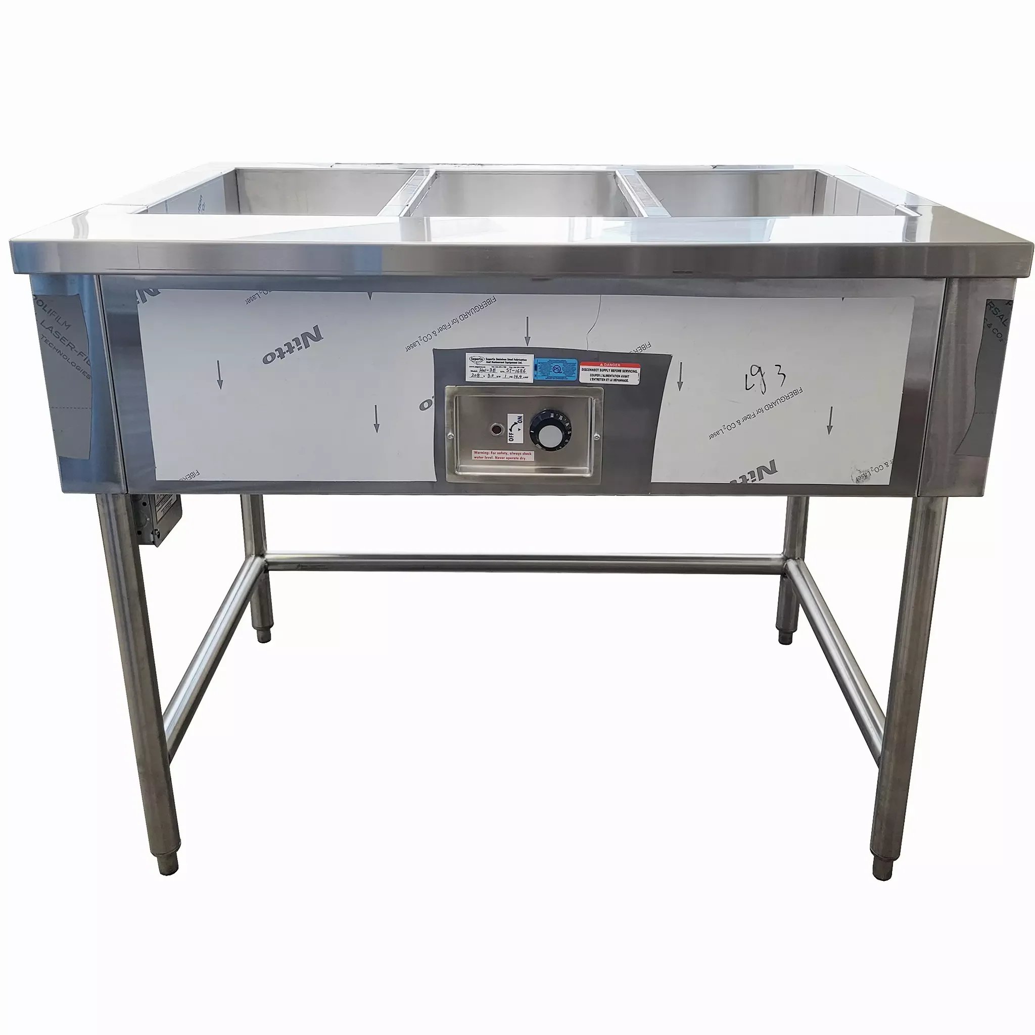 Phoenix CST-3E Economy Steam Table - 3 Wells