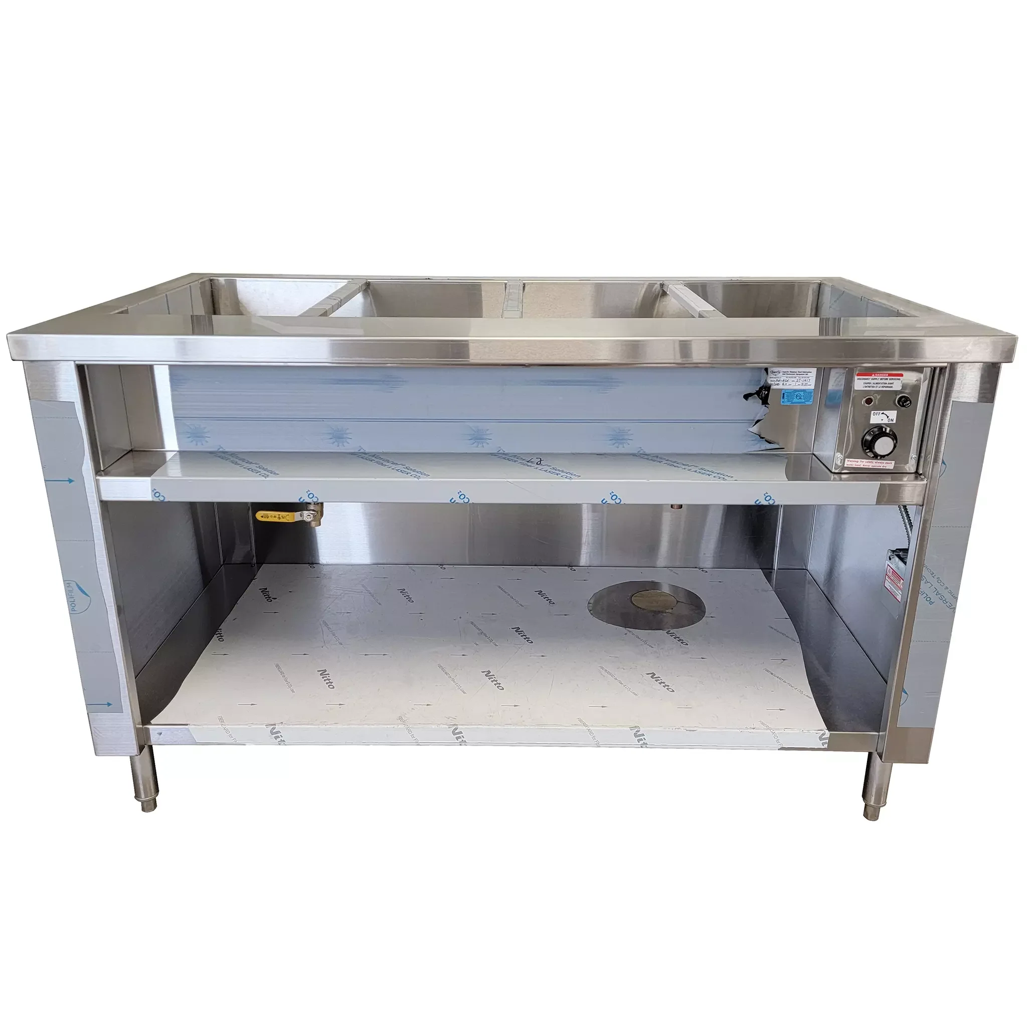 Phoenix CST-4 Steam Table - 4 Wells, Optional Sneeze Guard - Image 2