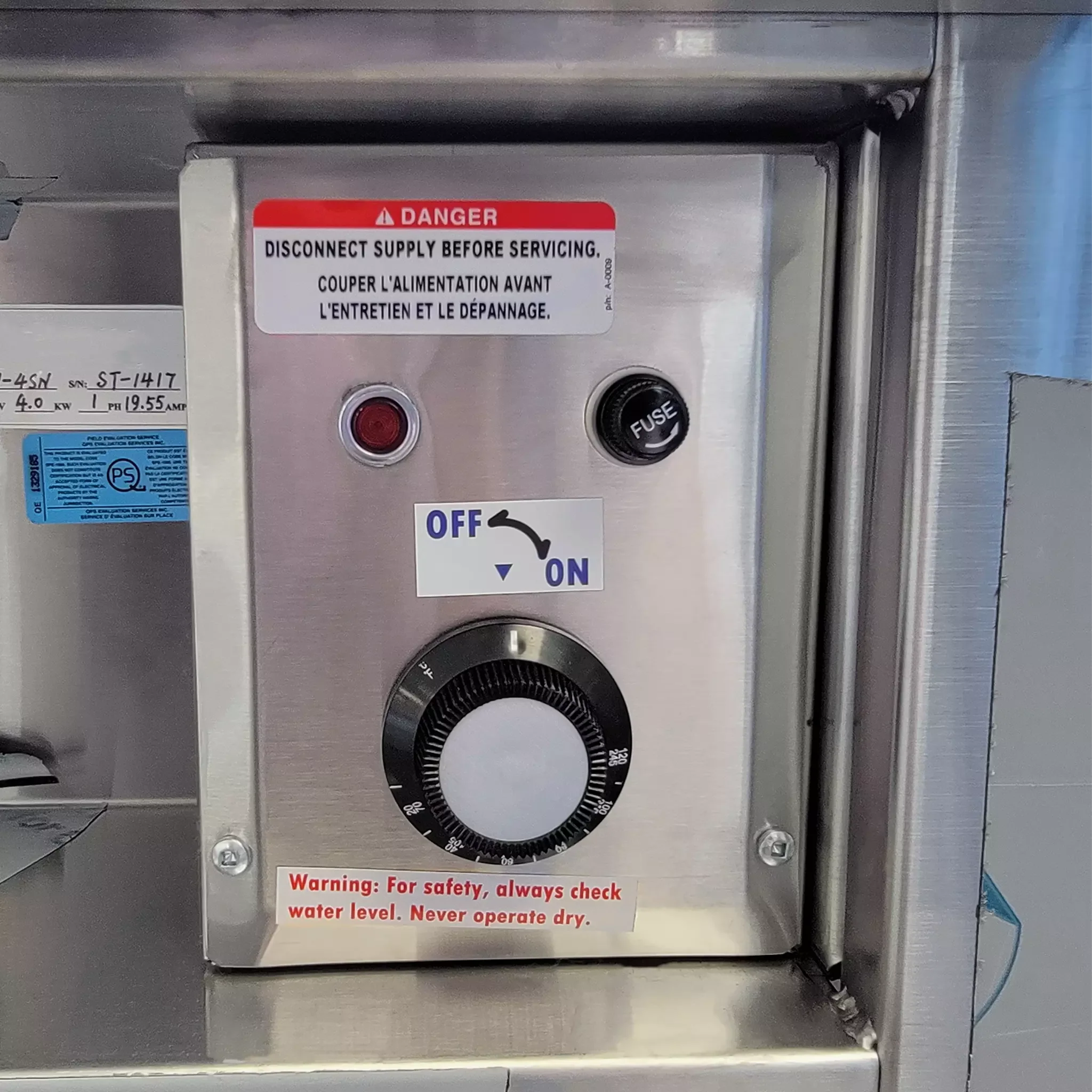 Phoenix CST-5 Steam Table - 5 Wells, Optional Sneeze Guard - Image 6