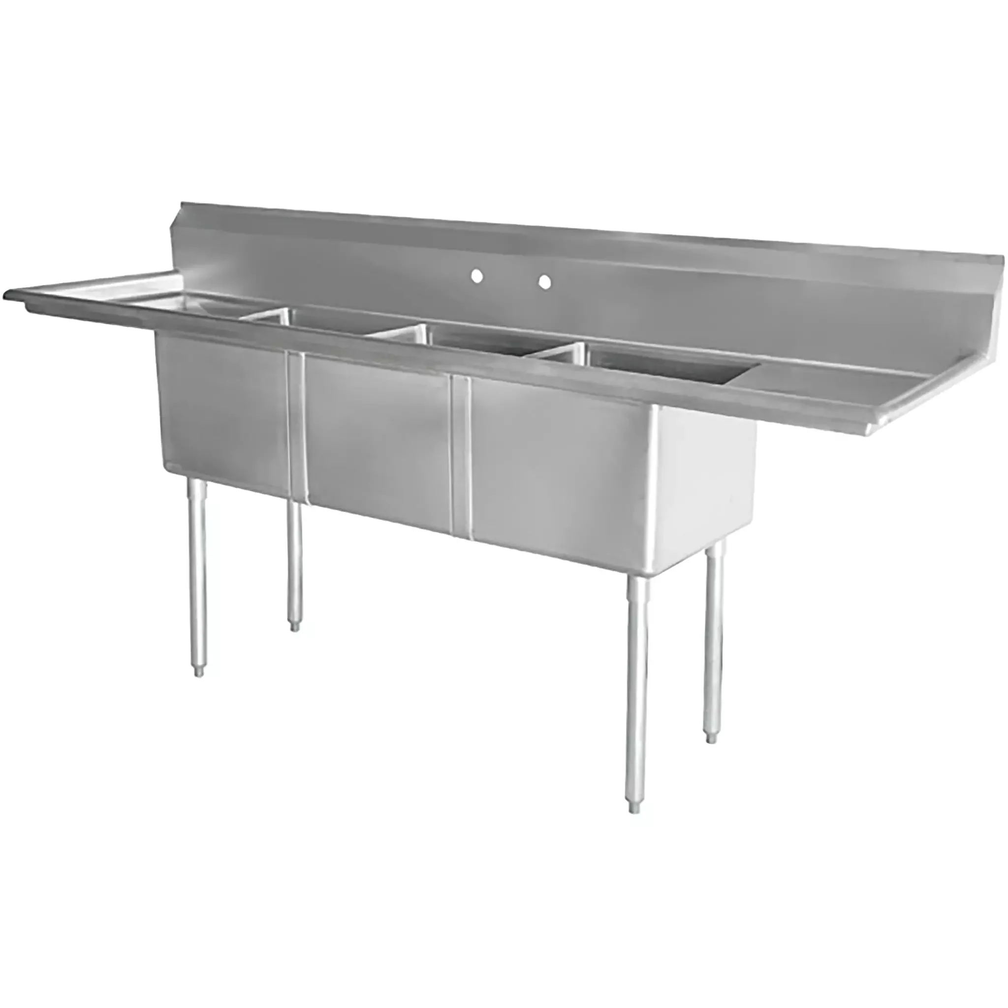 Phoenix Heavy Duty 16 Gauge Stainless Steel Sinks with Drainboard - Various Configurations - Image 10