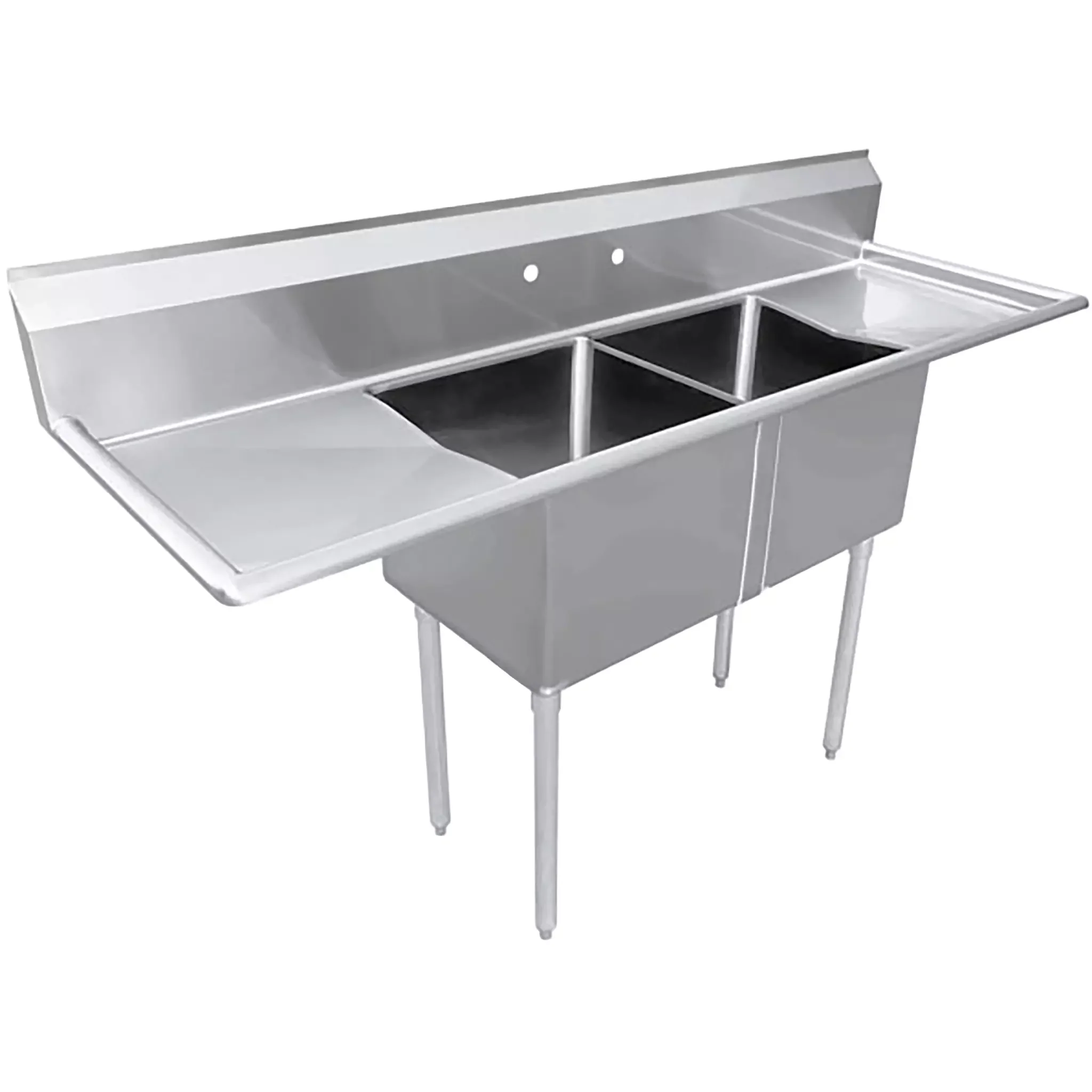 Phoenix Heavy Duty 16 Gauge Stainless Steel Sinks with Drainboard - Various Configurations - Image 7