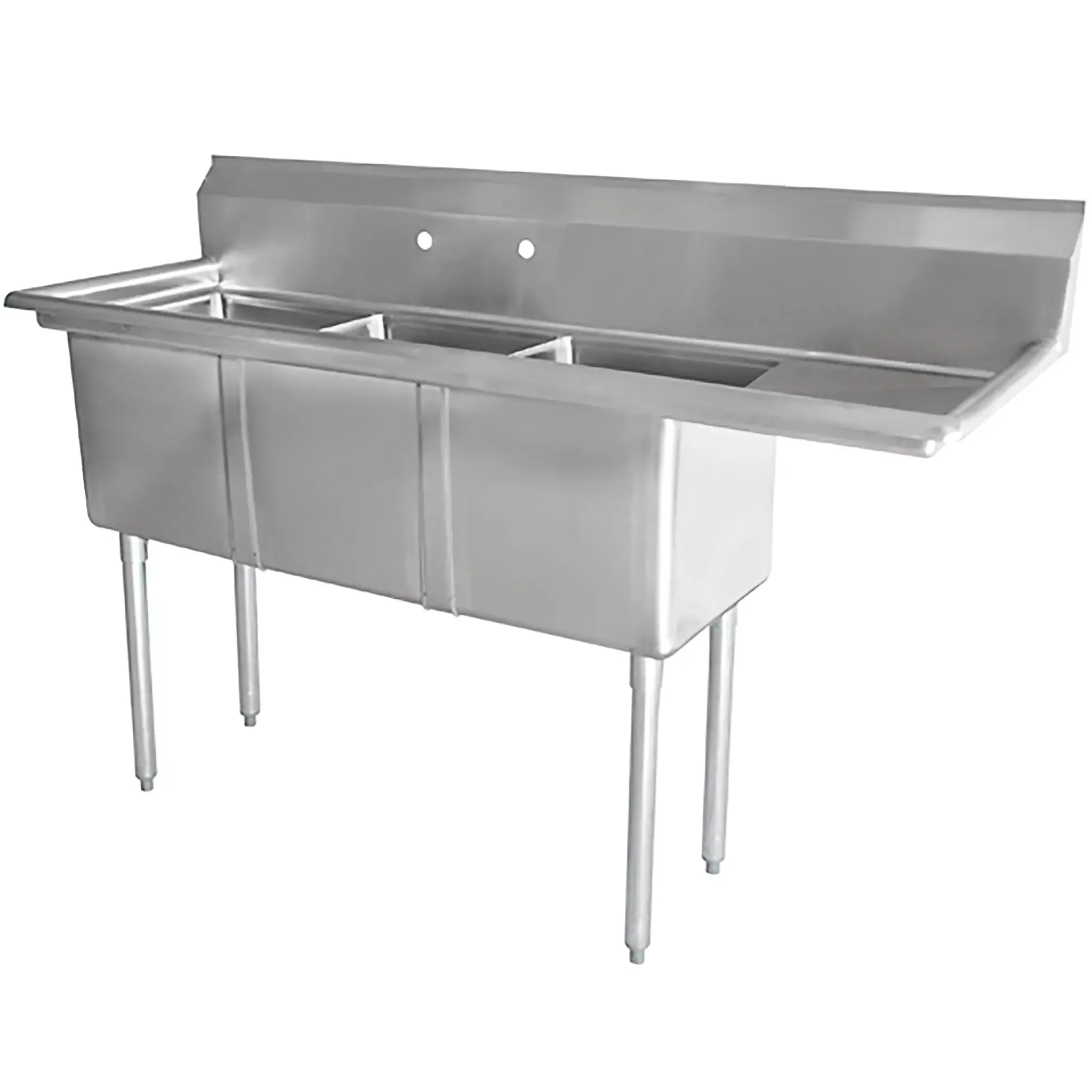 Phoenix Heavy Duty 16 Gauge Stainless Steel Sinks with Drainboard - Various Configurations - Image 8