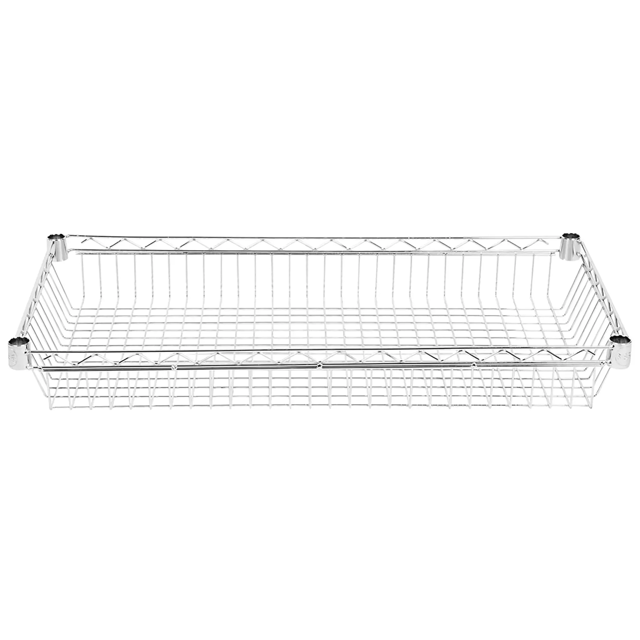 Phoenix Individual Chrome/Black Epoxy Wire Shelf Baskets - Various Sizes - Image 3
