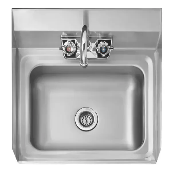 Phoenix WHS18G Small Wall Mounted Hand Sink with Side Splash Guards - Image 2