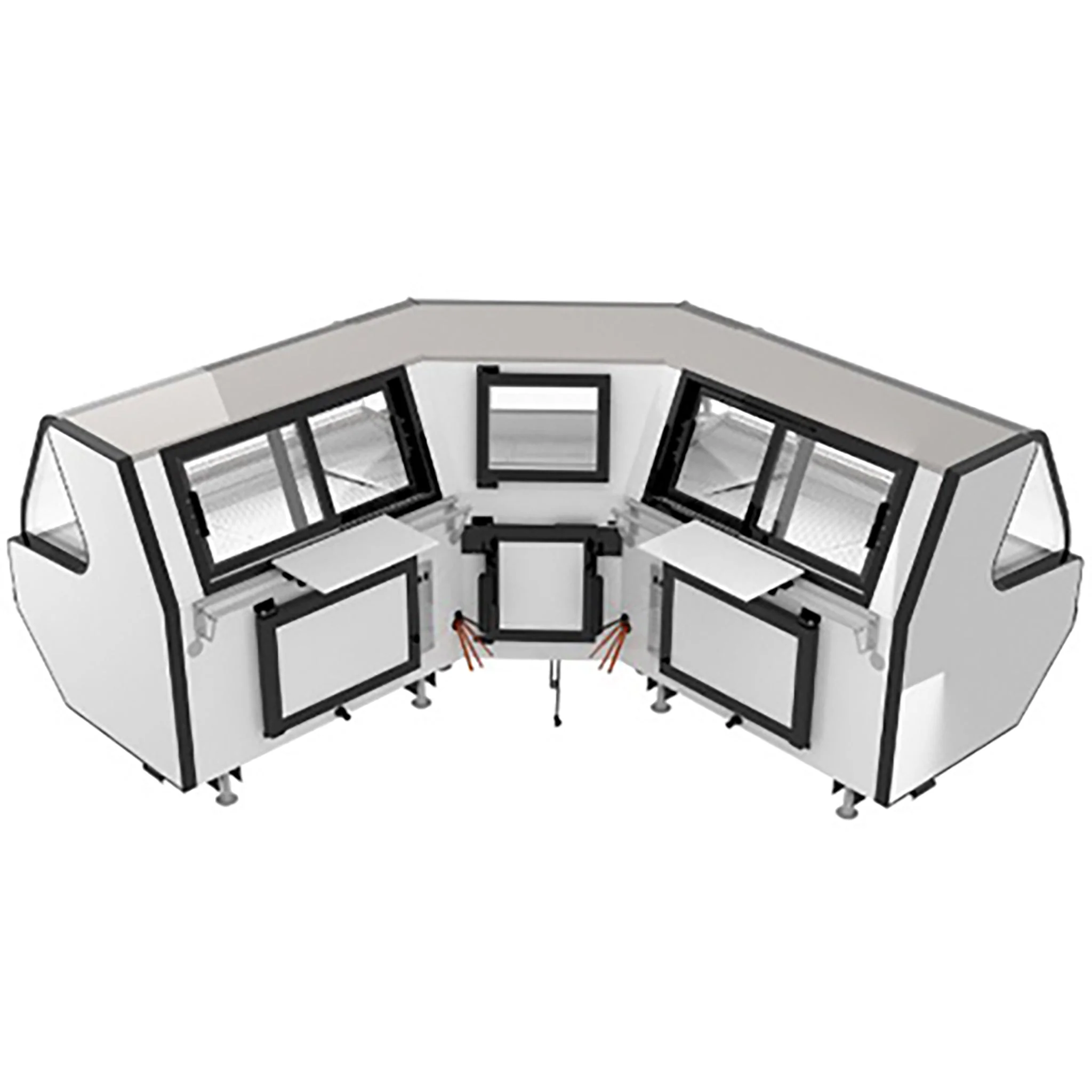 Pro-Kold MCRU-52-W Curved Glass 51" Refrigerated Fresh Meat Display Case - REMOTE CONDENSING UNIT, NOT INCLUDED - Image 4