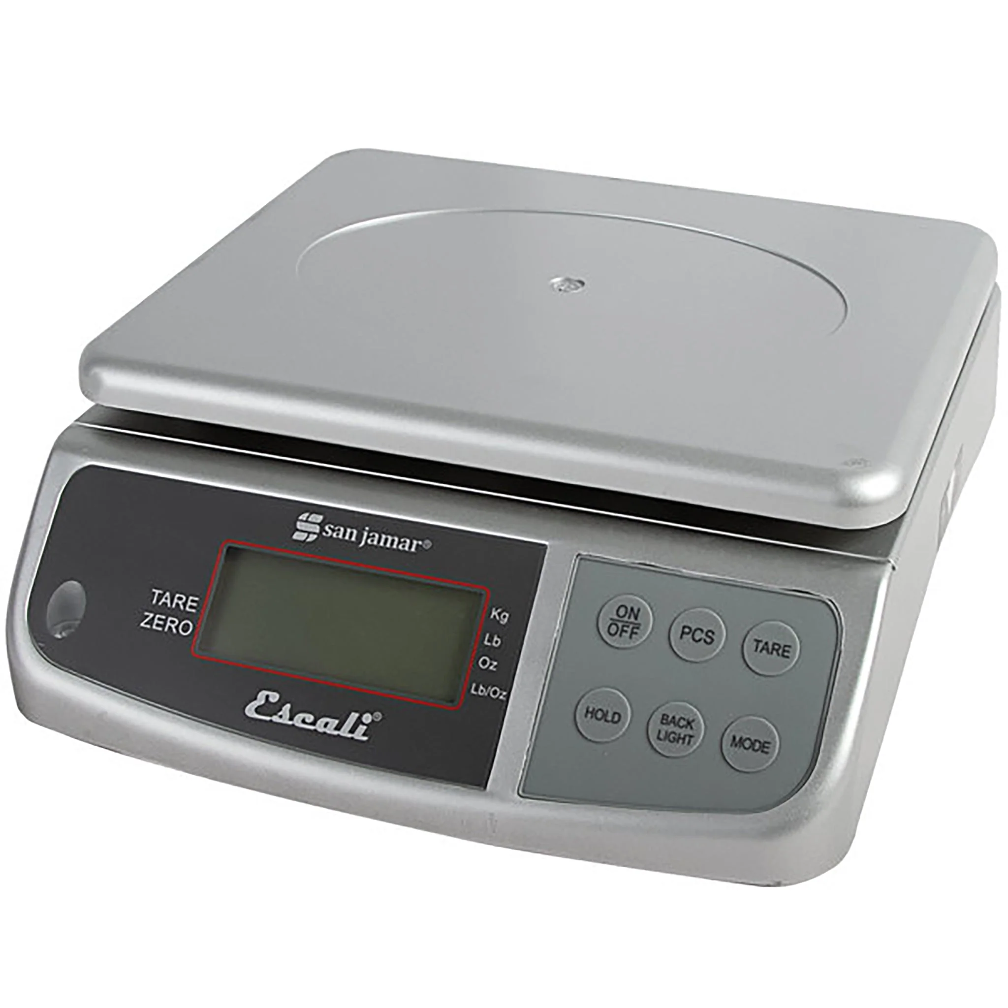 San Jamar Escali SCDGM66 Portioning Scale, 66 Lbs Capacity