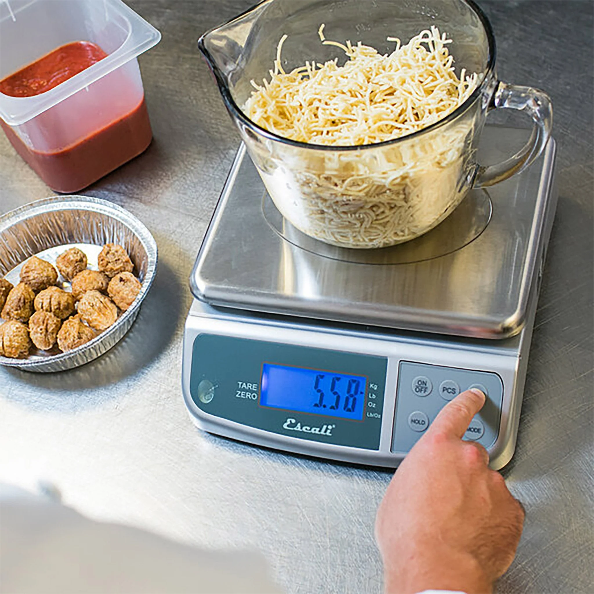 San Jamar Escali SCDGM66 Portioning Scale, 66 Lbs Capacity - Image 2