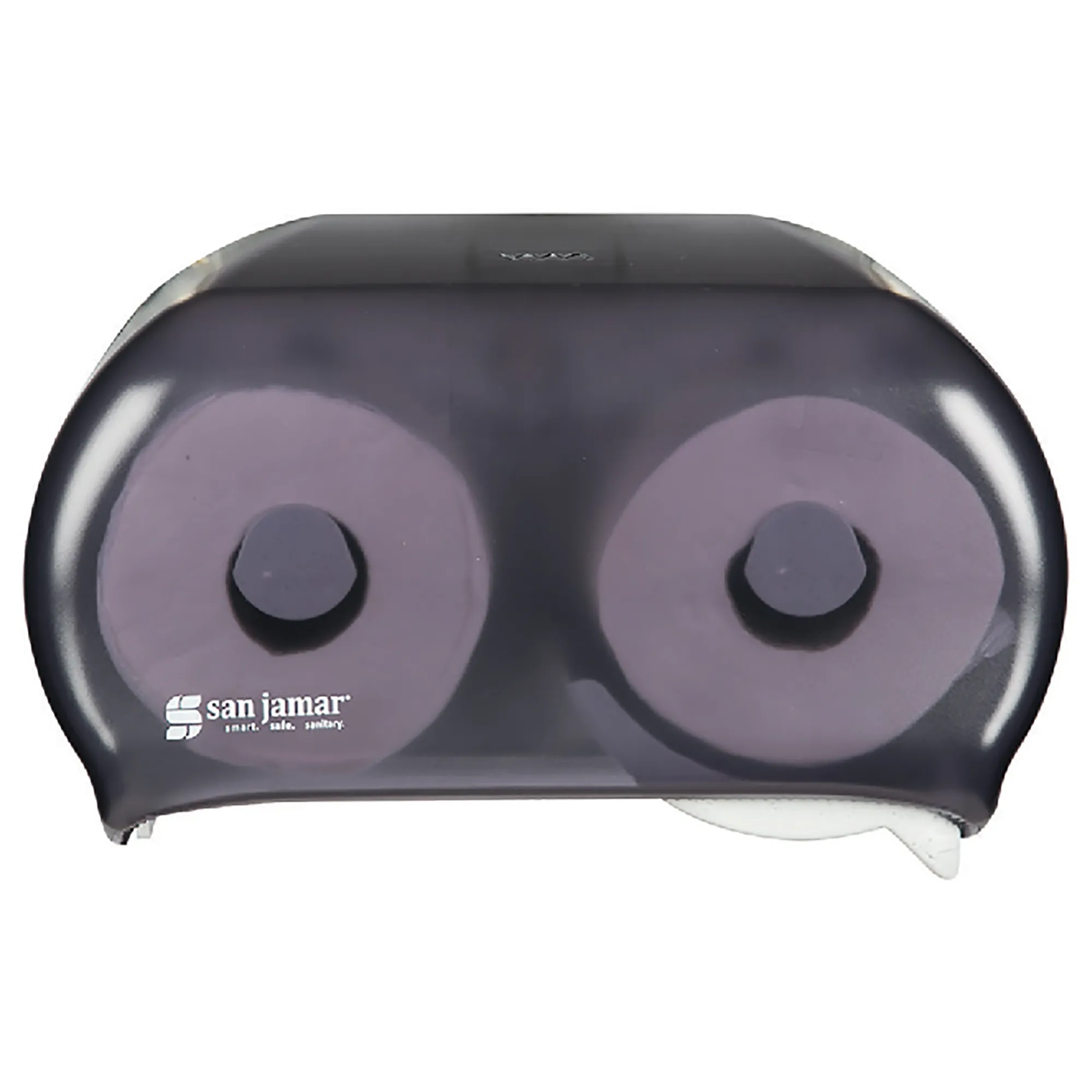 San Jamar R3600TBK Double Roll Standard Toilet Tissue Dispenser