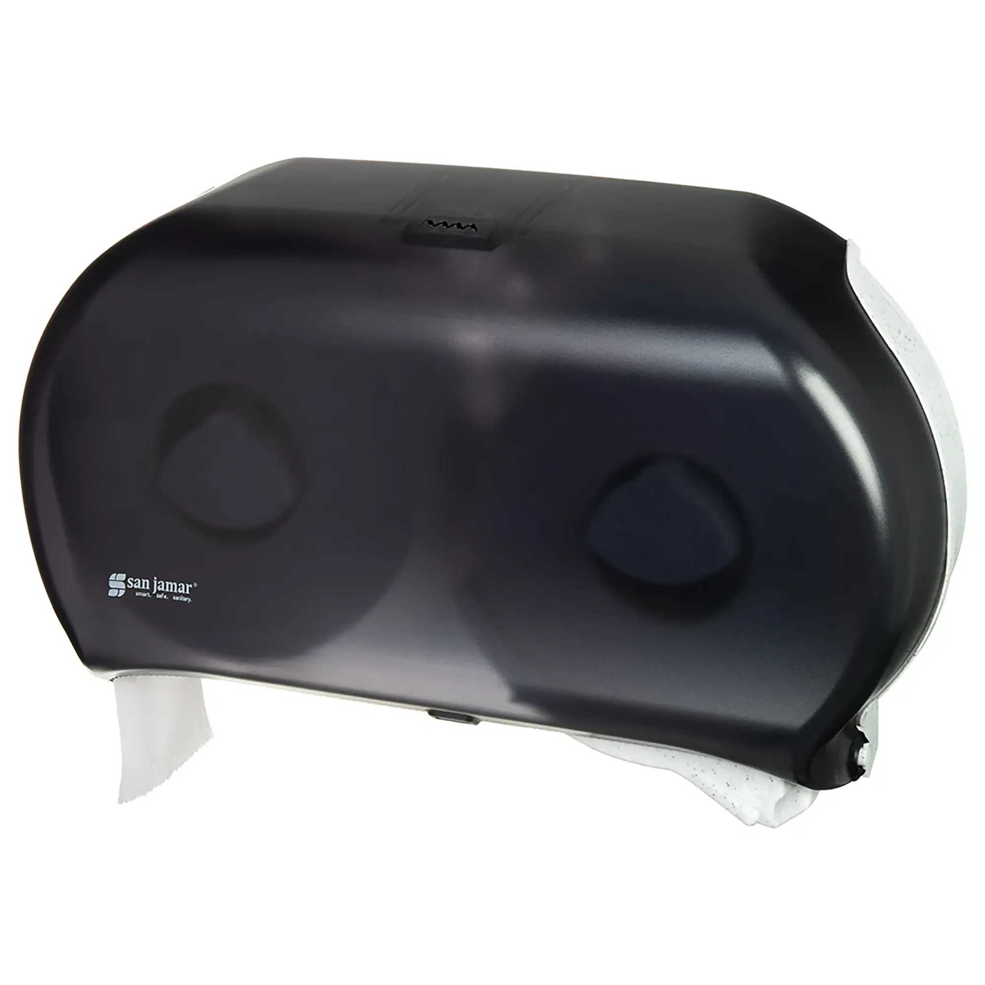 San Jamar R4000TBK Double Roll 9" Jumbo Toilet Tissue Dispenser - Image 2