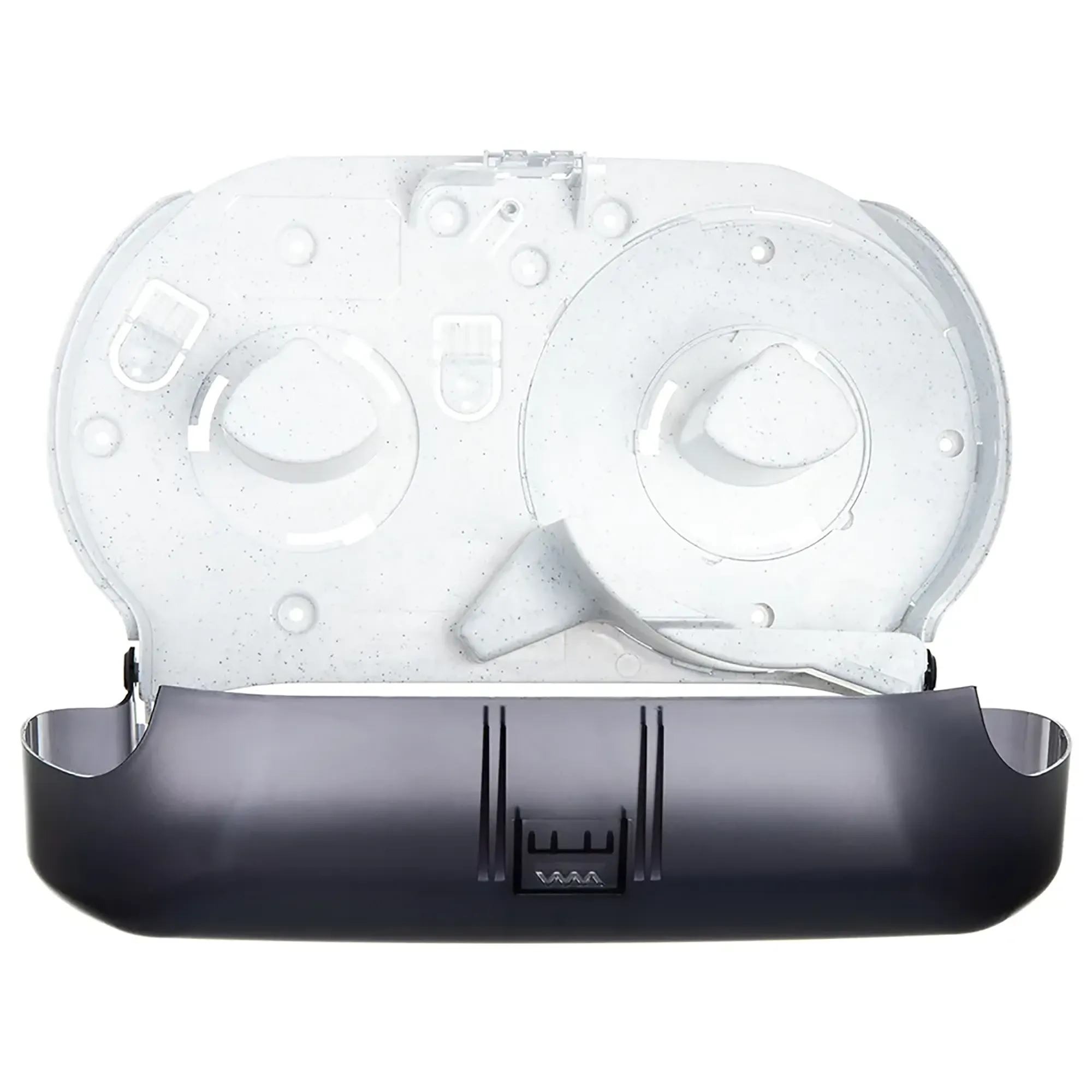 San Jamar R4000TBK Double Roll 9" Jumbo Toilet Tissue Dispenser - Image 3