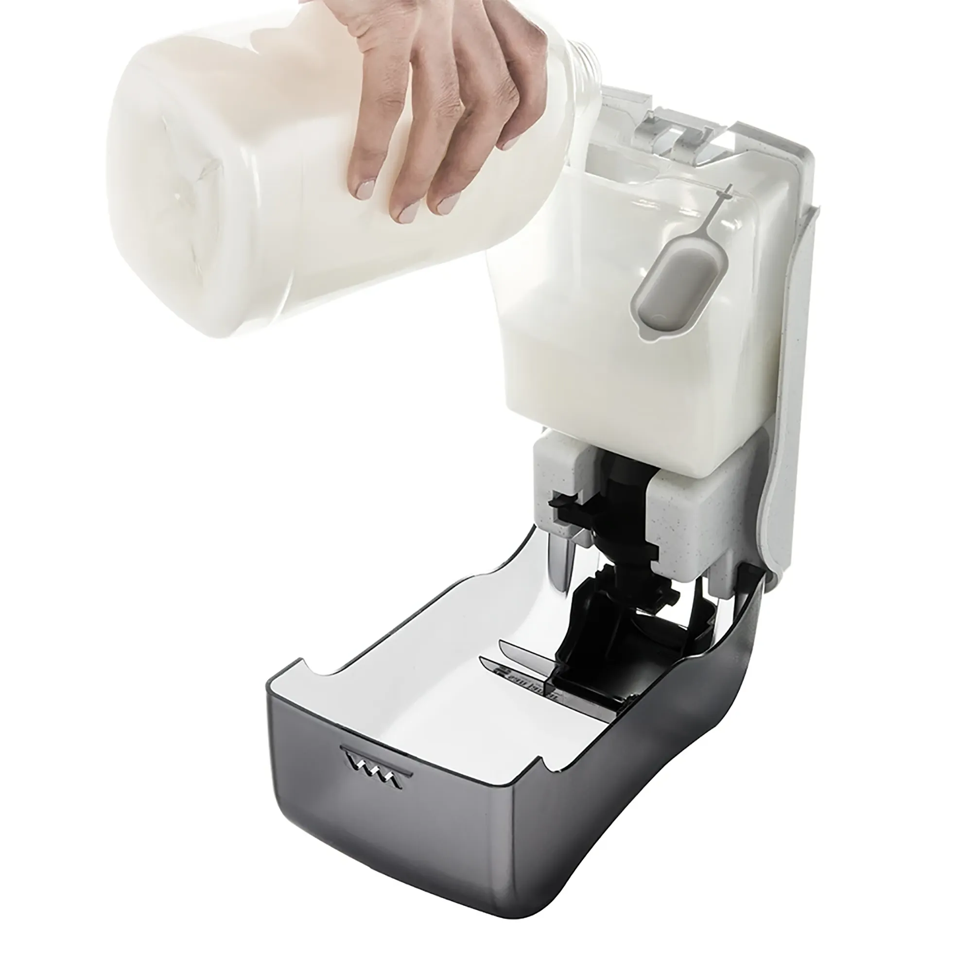 San Jamar S1300TBK Manual Liquid Hand Soap Dispenser - 1300ml Capacity - Image 3