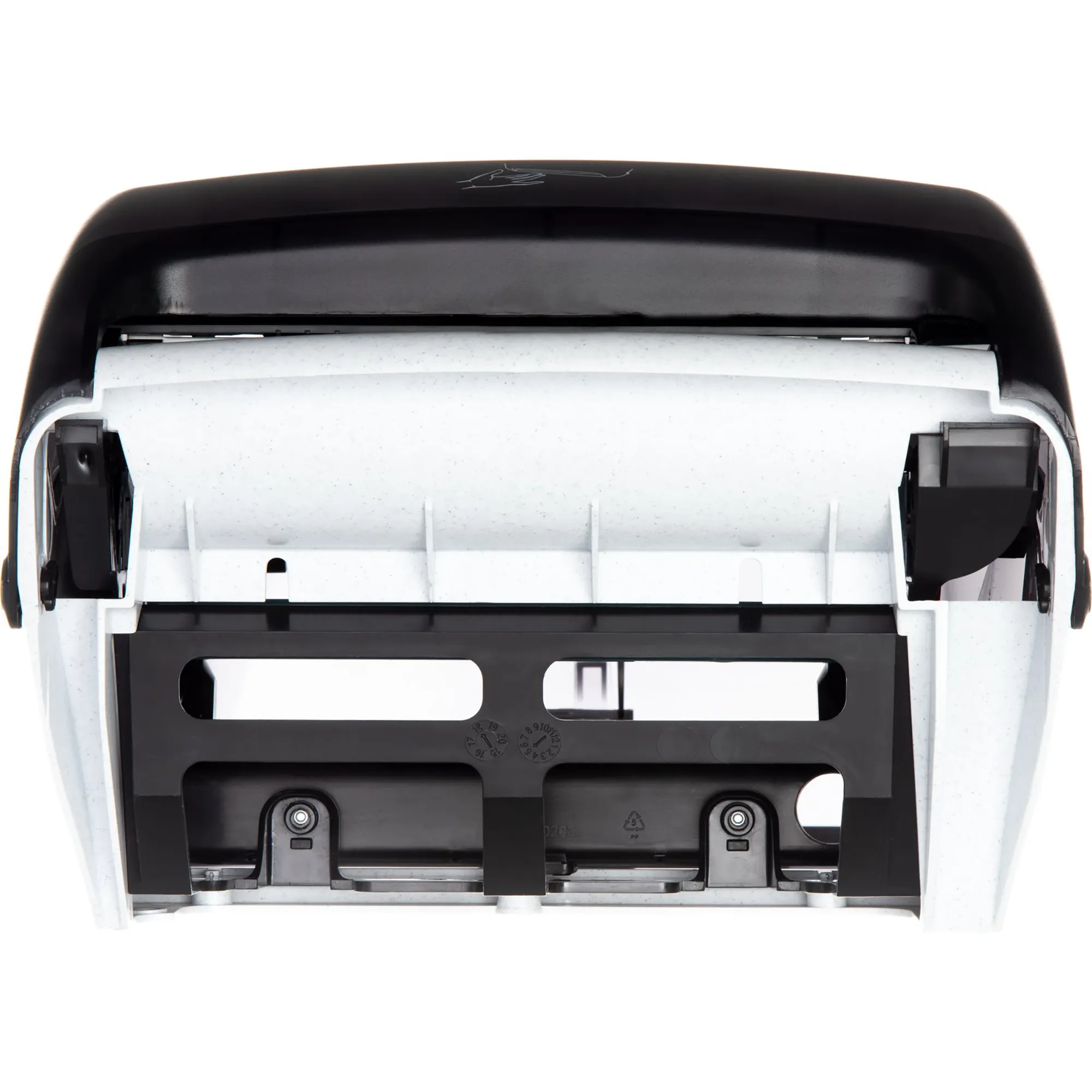 San Jamar T1400TBK Touchless Roll Paper Towel Dispenser with IQ Sensor - Image 3