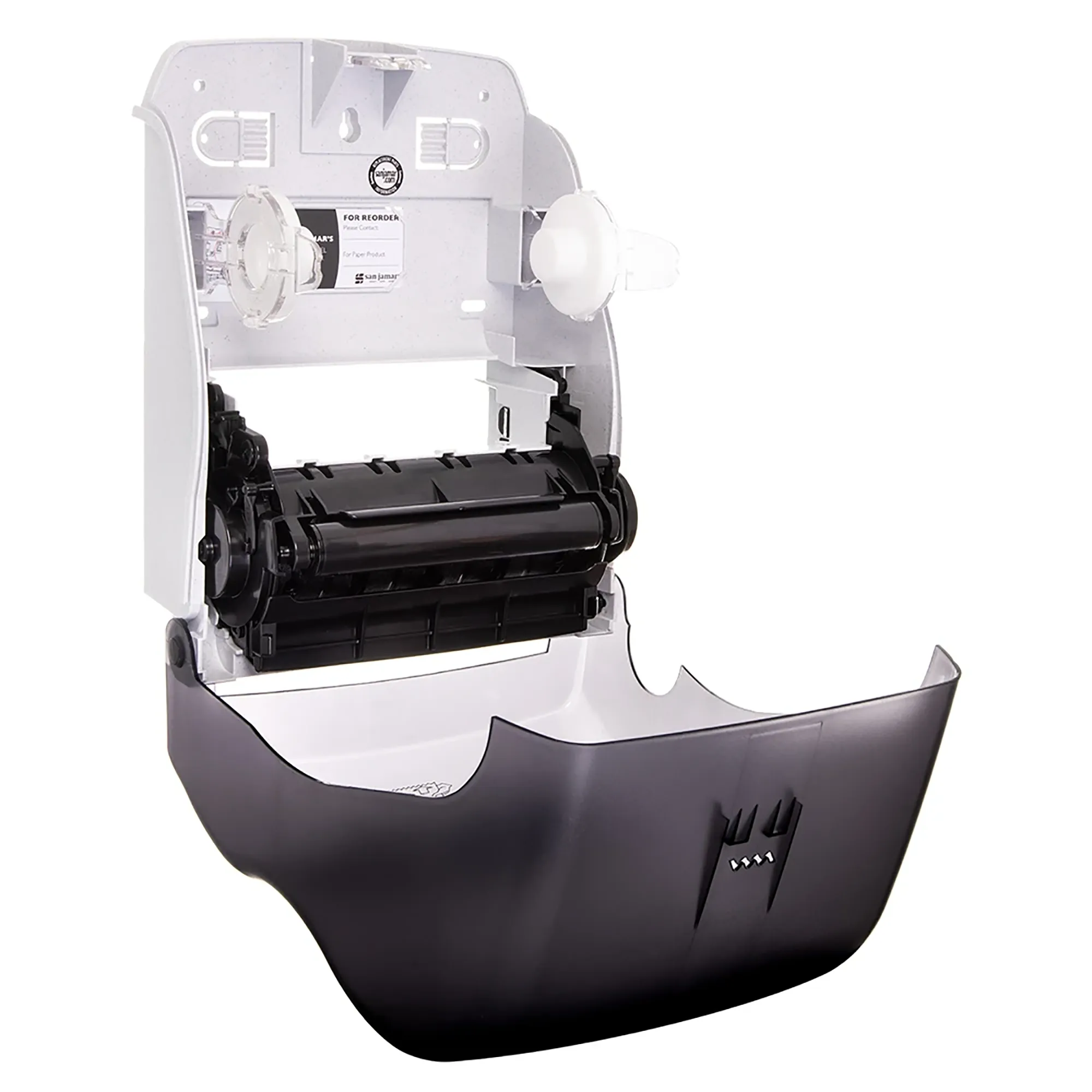 San Jamar T7400TBK Hands-Free Roll Paper Towel Dispenser - Image 4