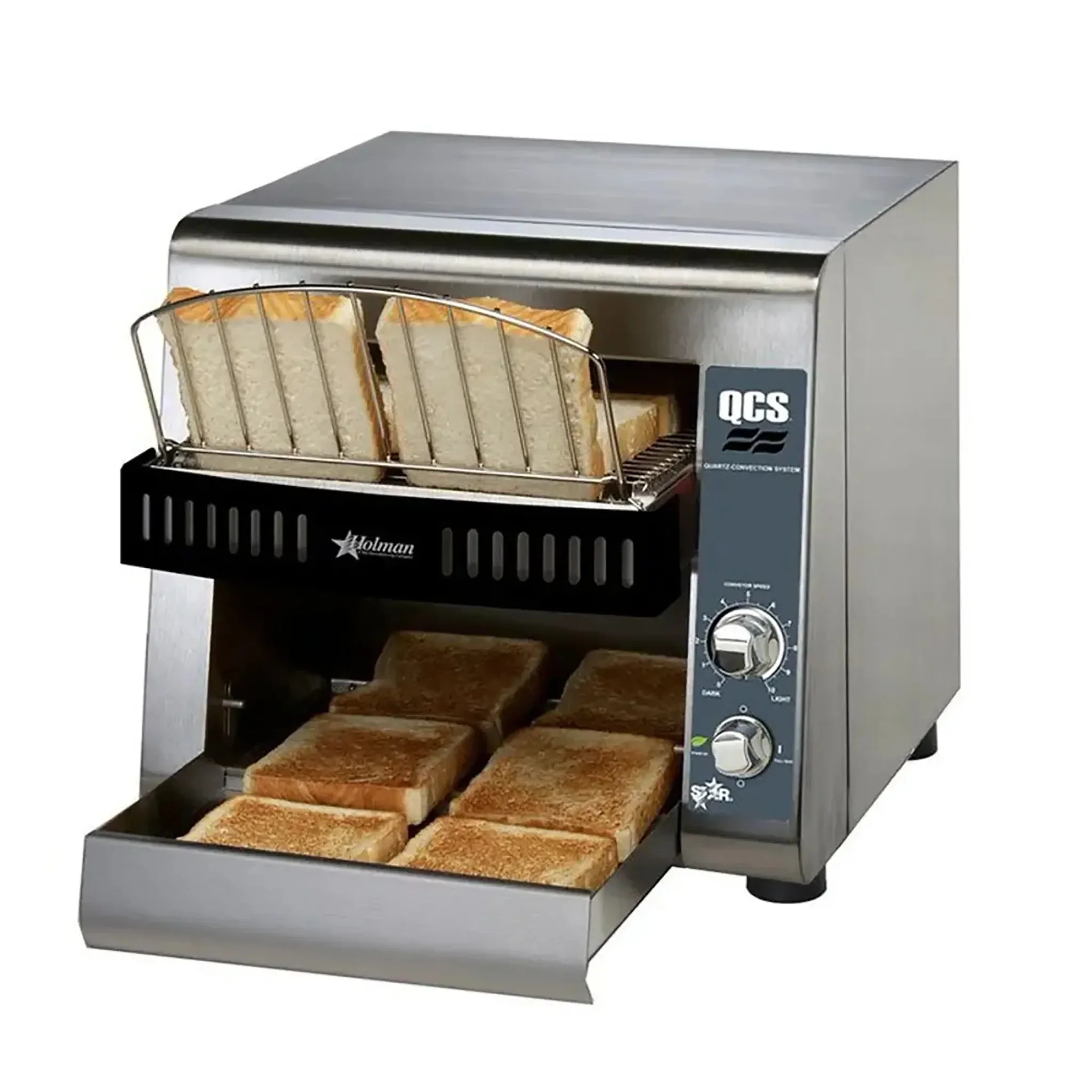 Star-Holman QCS1-350 Compact Conveyor Toaster - 120V, 1.5" Opening, 350 Slices/HR