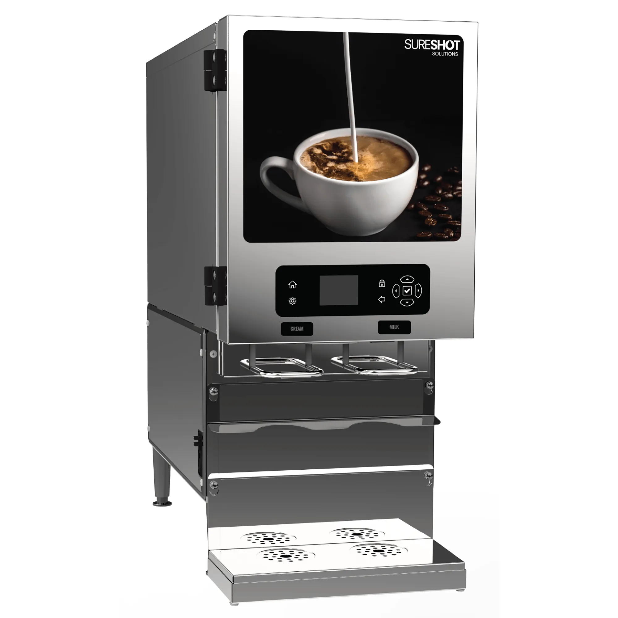 SureShot FlexoShot 2.0 Series AC220-V2SST Milk & Cream Dispenser - 19L Total Capacity, Various Configurations - Image 2