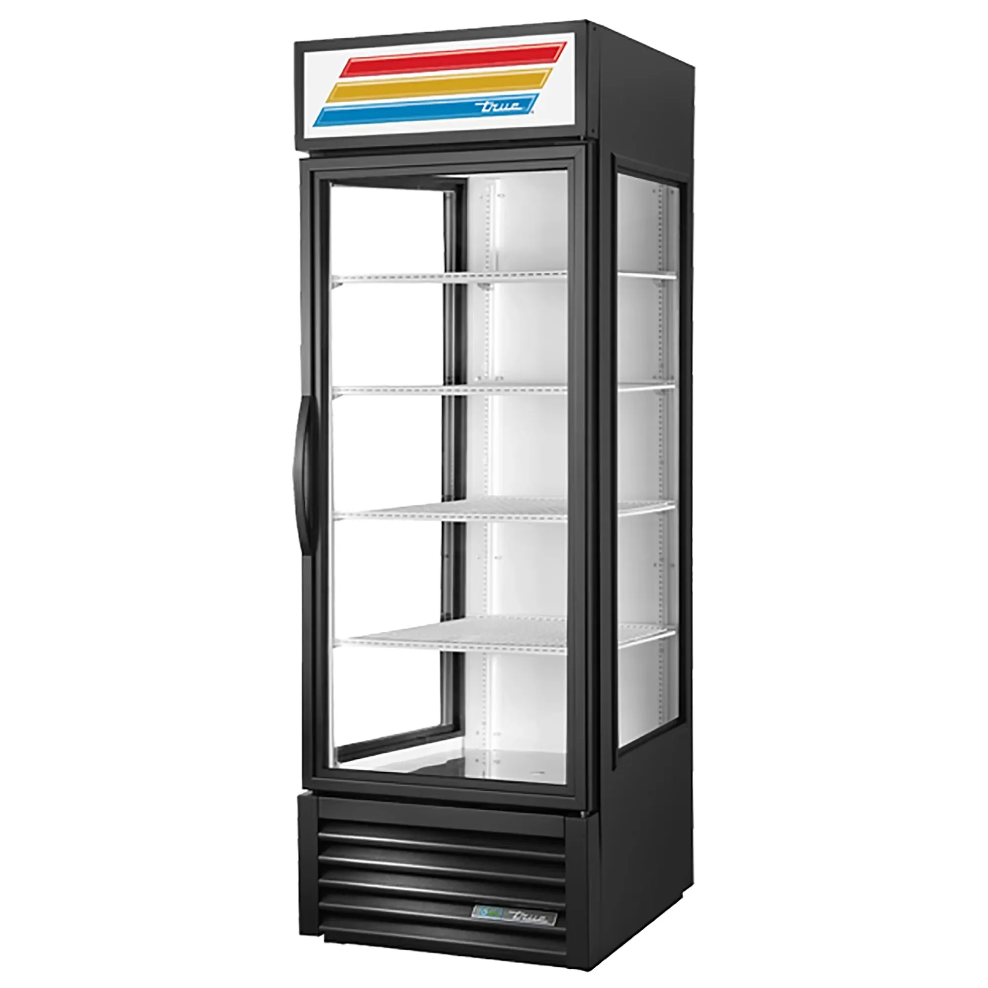 True GEM-23-HC-TSL01 Three Sided 27" Wide Glass Door Display Refrigerator