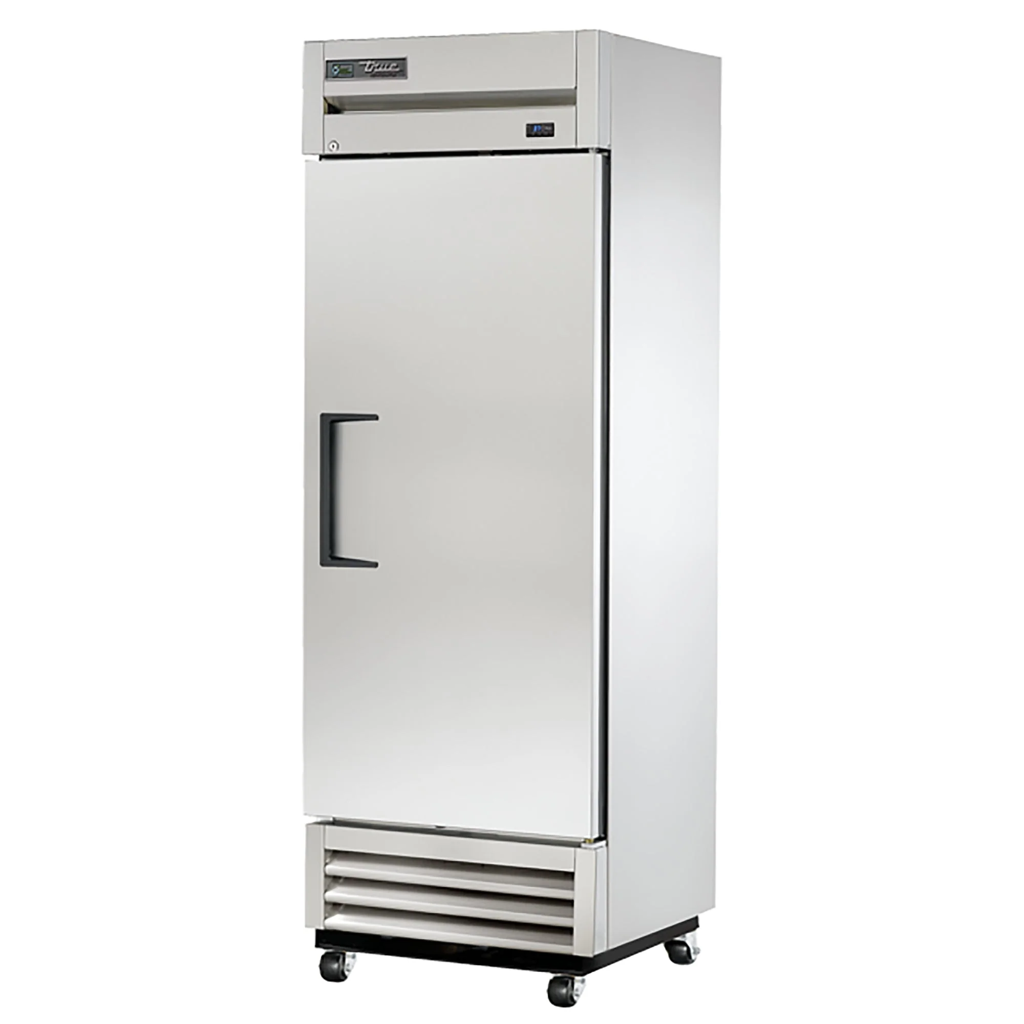 True T-19-HC Single Solid Door 27" Wide Shallow Stainless Steel Refrigerator